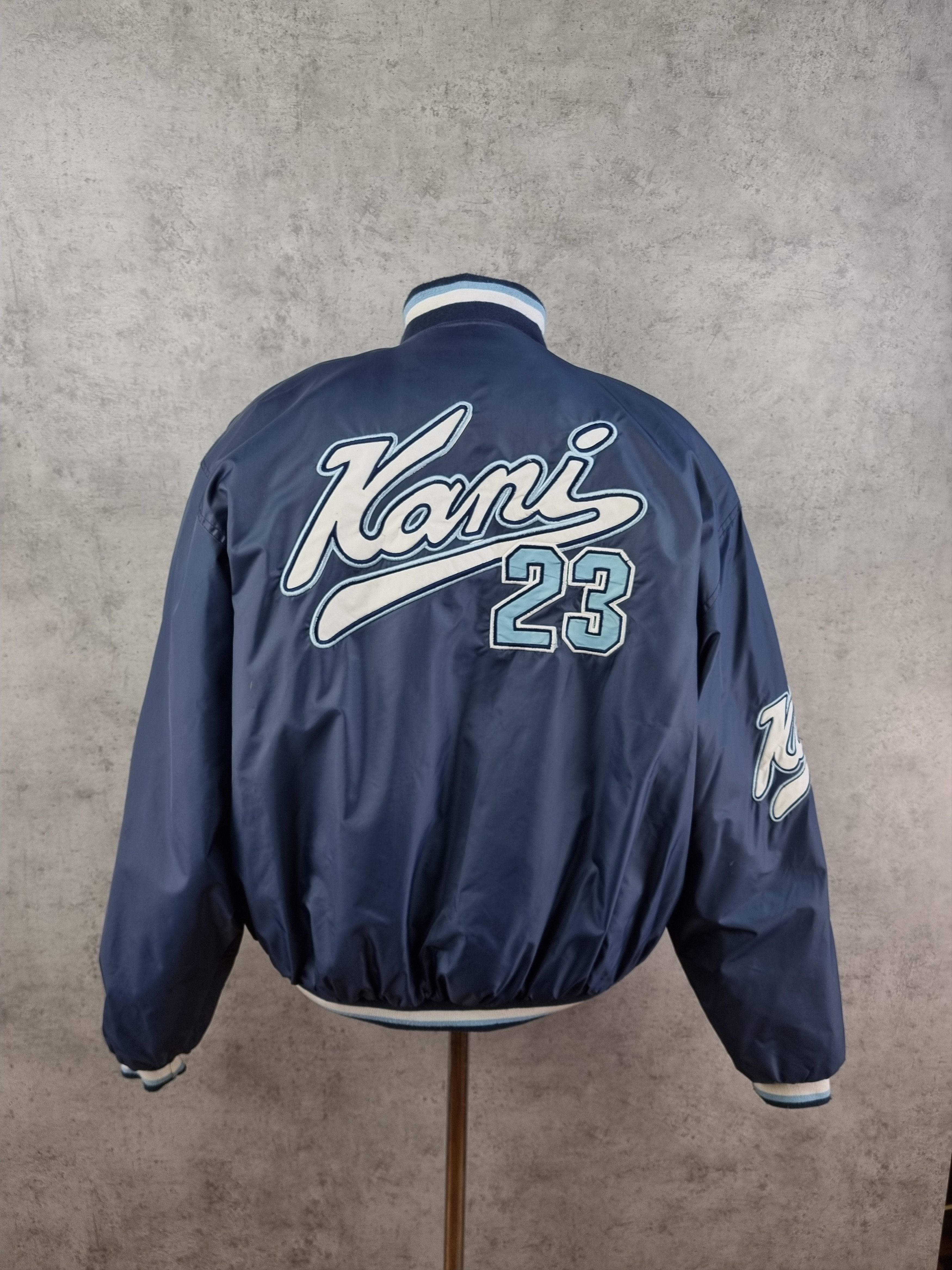 Karl Kani × Rap Tees Iconic Karl Kani Brooklyn NYC Logo Vintage Bomber Jacket Size US XL / EU 56 / 4 - 1 Thumbnail