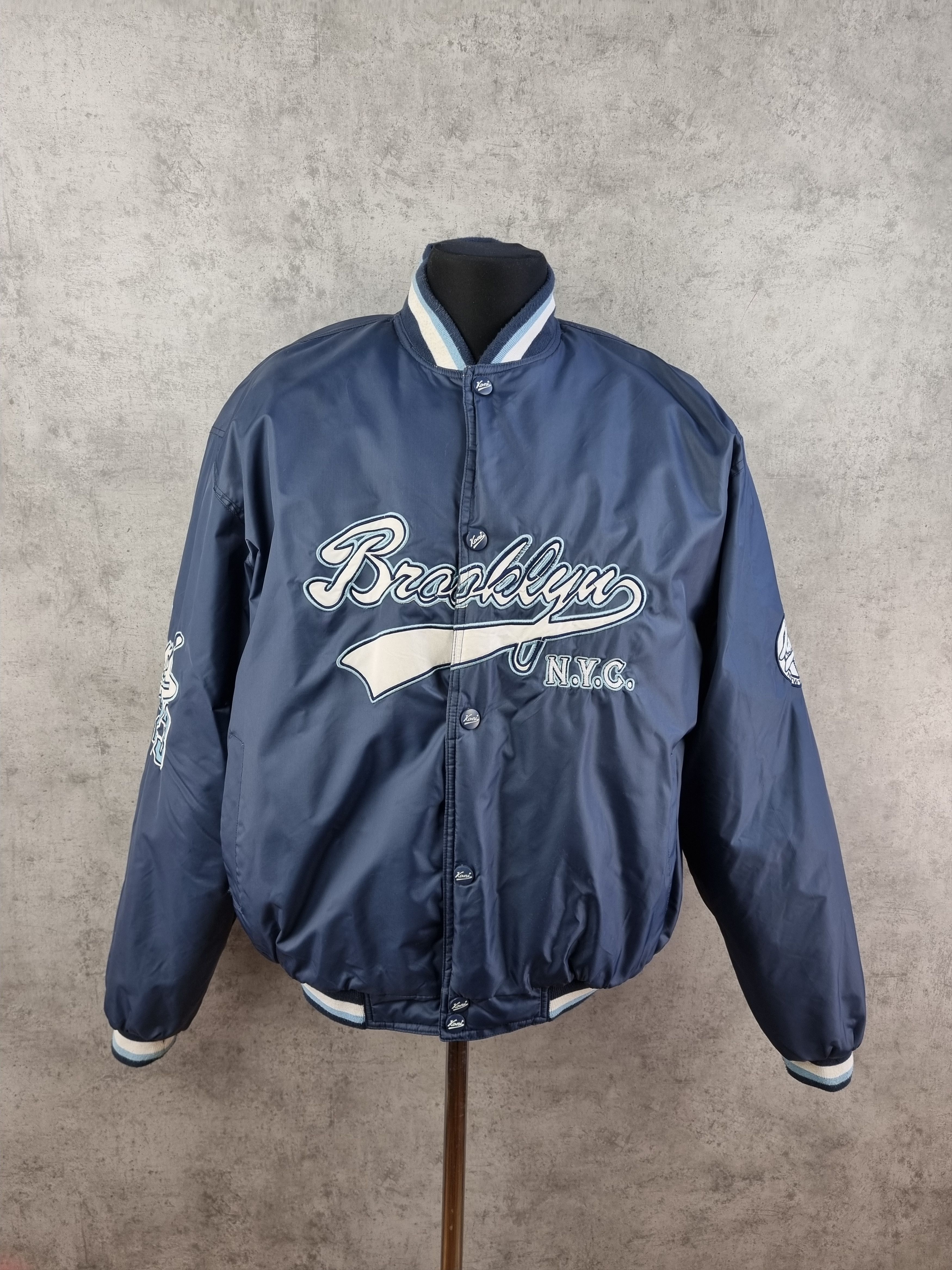 Karl Kani × Rap Tees Iconic Karl Kani Brooklyn NYC Logo Vintage Bomber Jacket Size US XL / EU 56 / 4 - 21 Thumbnail