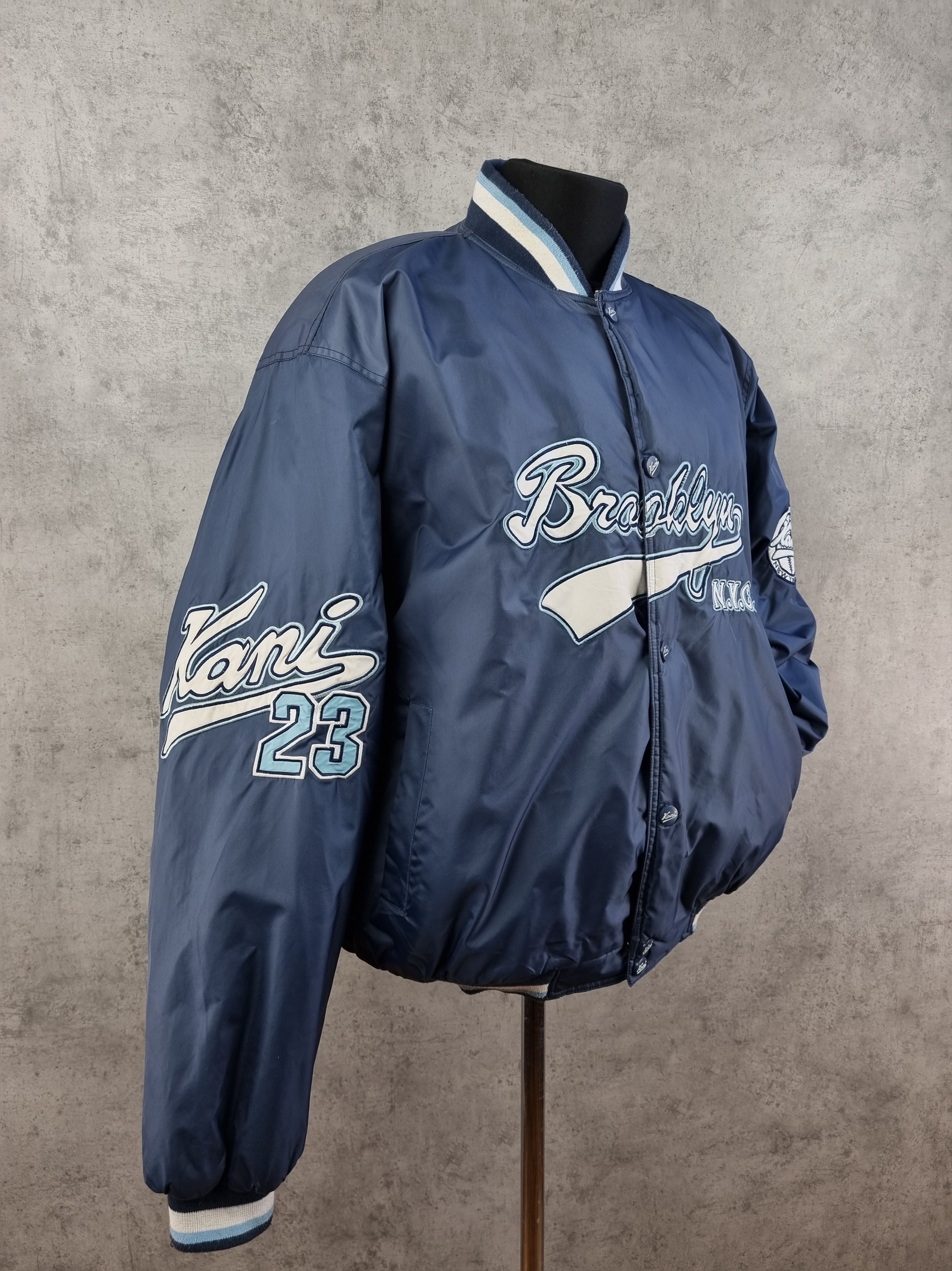 Karl Kani × Rap Tees Iconic Karl Kani Brooklyn NYC Logo Vintage Bomber Jacket Size US XL / EU 56 / 4 - 3 Thumbnail