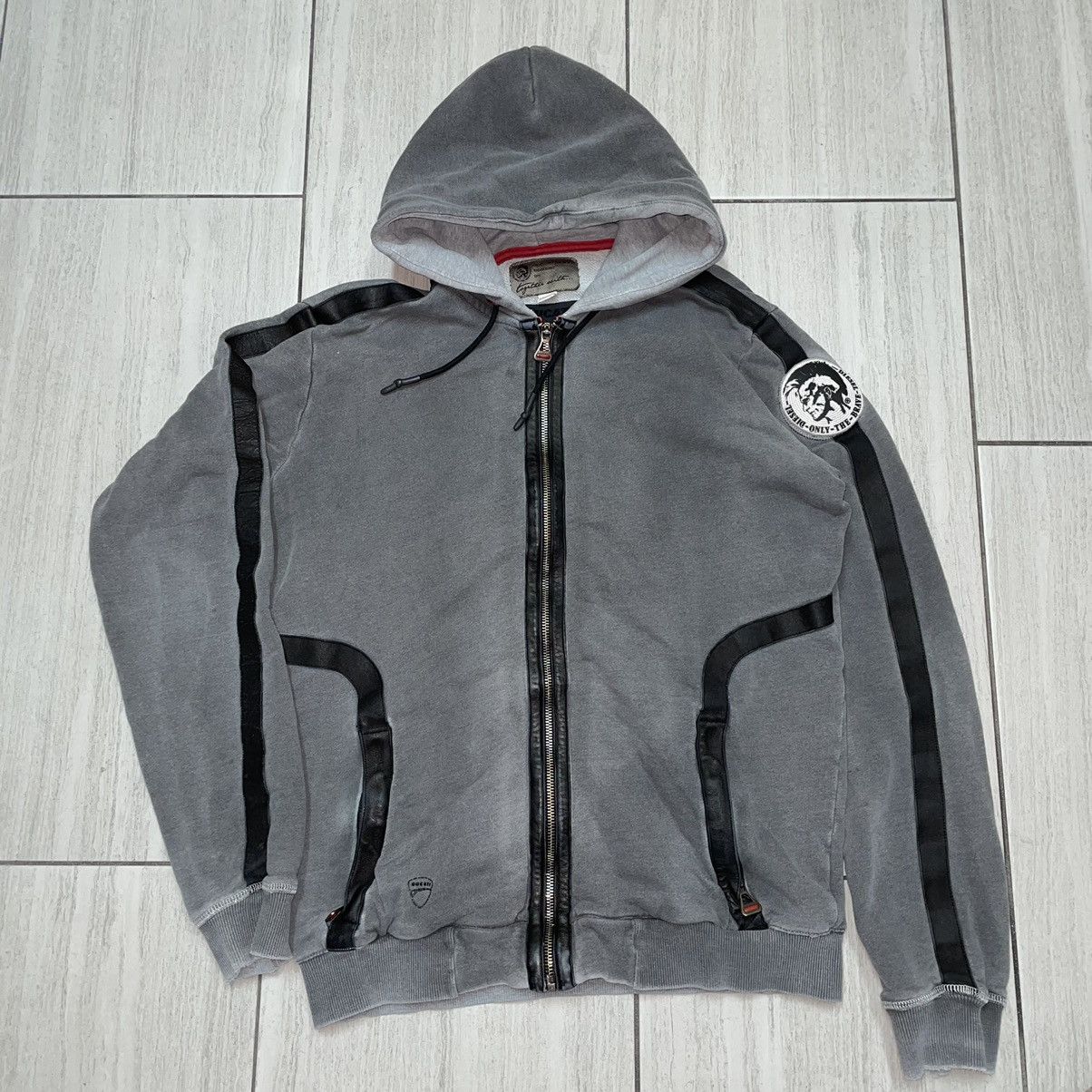 Diesel × Ducati Diesel Ducati Garment Dyed Zip Up Size US L / EU 52-54 / 3 - 1 Thumbnail