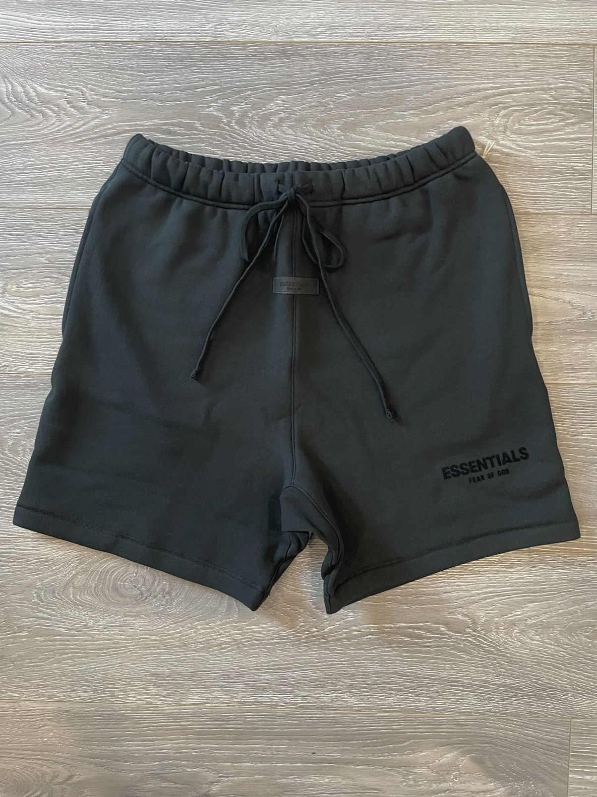 image of Fear Of God Essentials Black Shorts, Men's (Size 34)