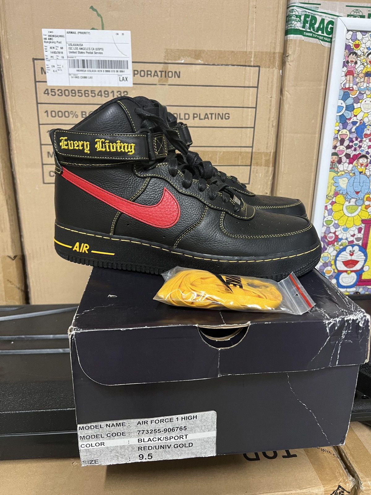 Nike × Vlone Vlone x Nike Air Force 1 High Paris Fashion week sample 9.5 Size US 9.5 / EU 42-43 - 5 Thumbnail