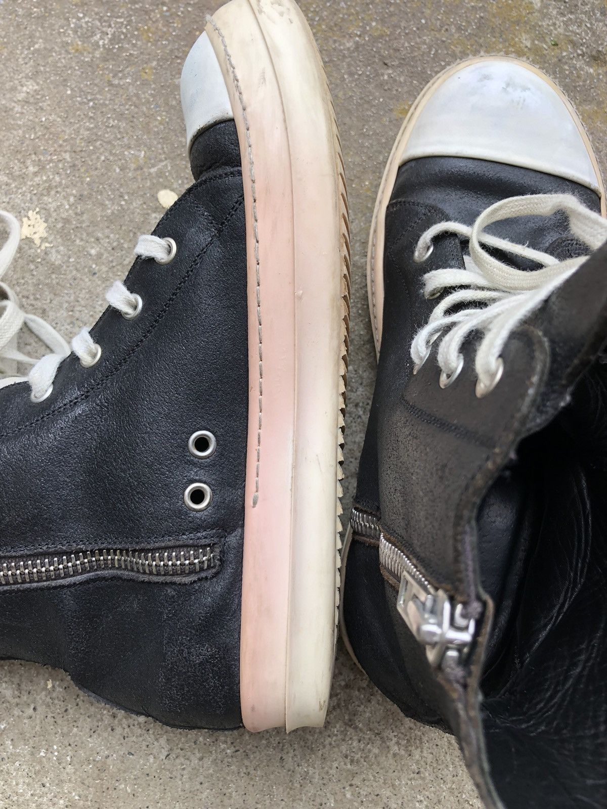 Rick Owens send offers! FITS 8.5* 2014 Blistered Lamb Ramones High Size US 7 / EU 40 - 3 Thumbnail