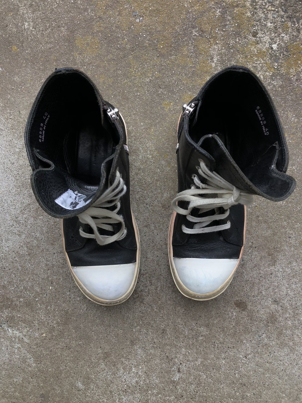 Rick Owens send offers! FITS 8.5* 2014 Blistered Lamb Ramones High Size US 7 / EU 40 - 2 Thumbnail