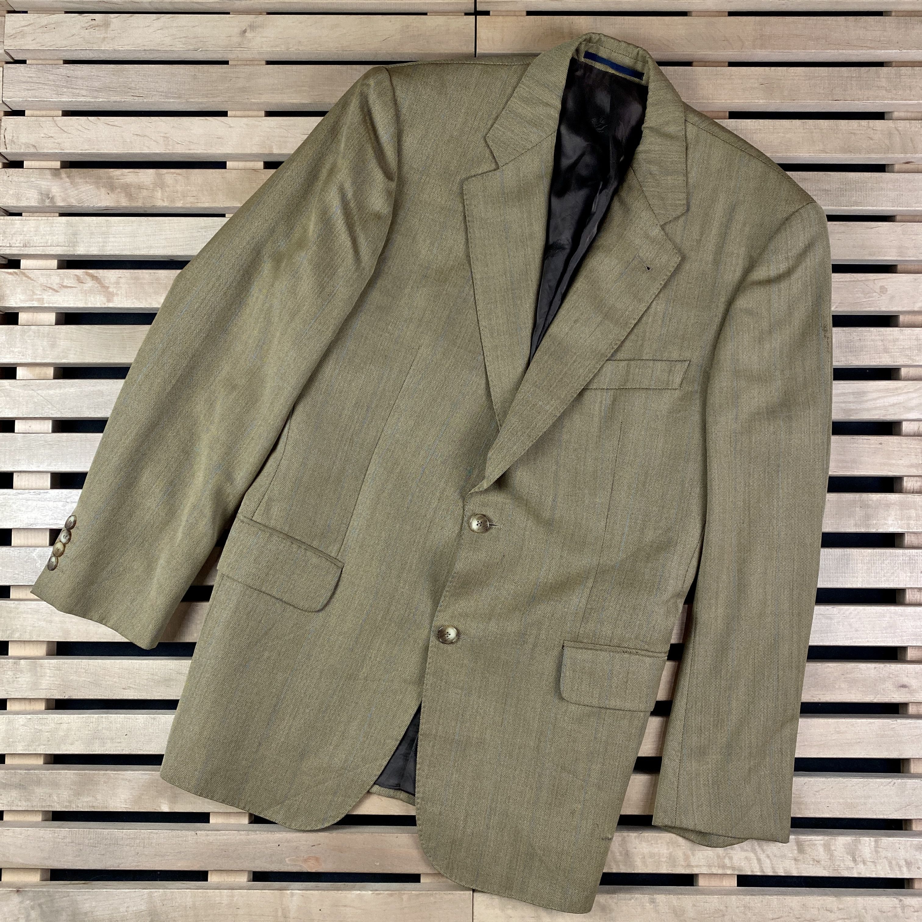 Burberry Men’s Blazer Jacket Burberry London Size 50 Two Button Size 50R - 1 Thumbnail