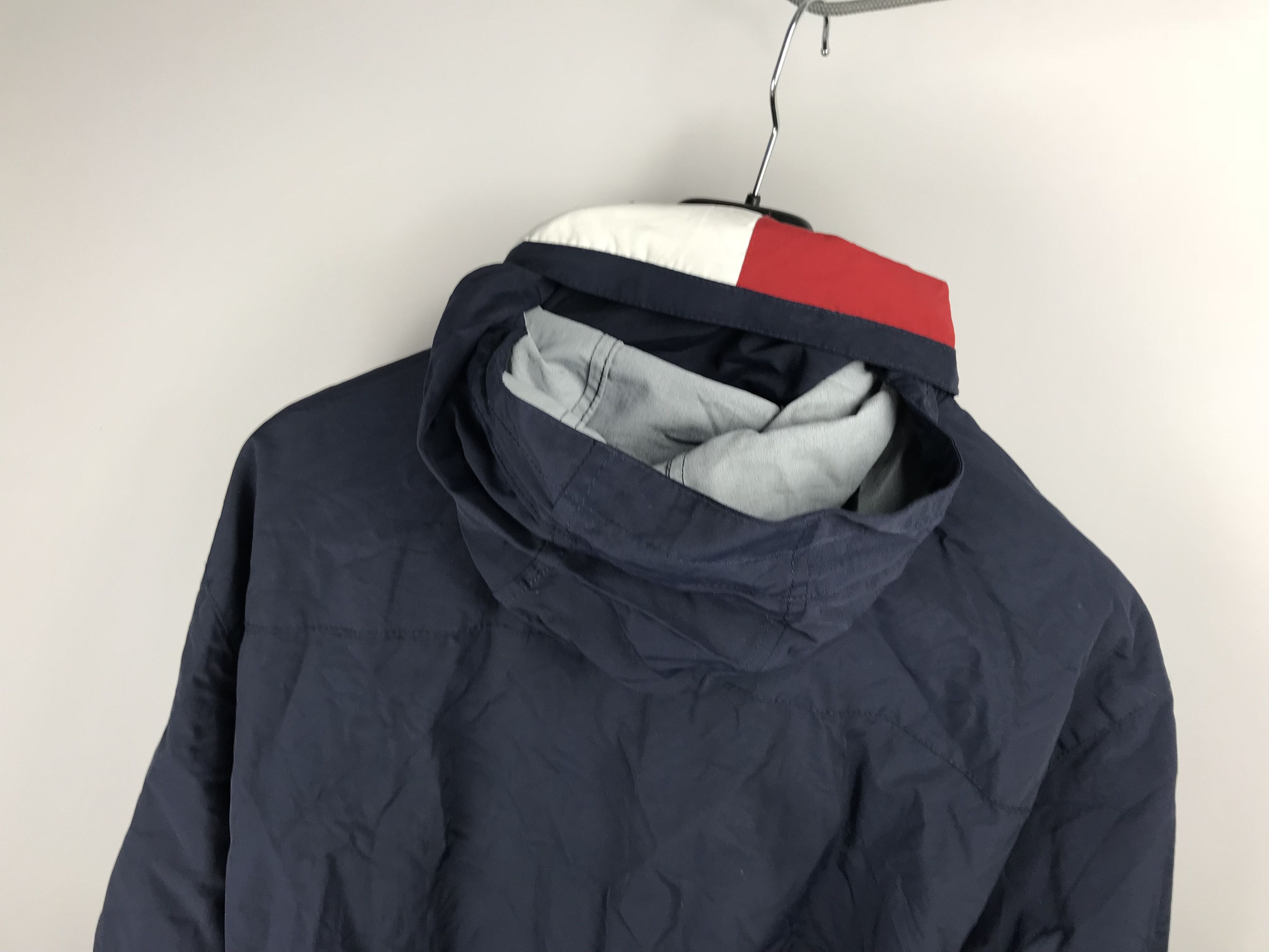 Tommy Hilfiger × Tommy Jeans × Vintage Tommy Hilfiger Vintage Nylon Hooded Jacket XXL 2XL Size US XXL / EU 58 / 5 - 5 Thumbnail