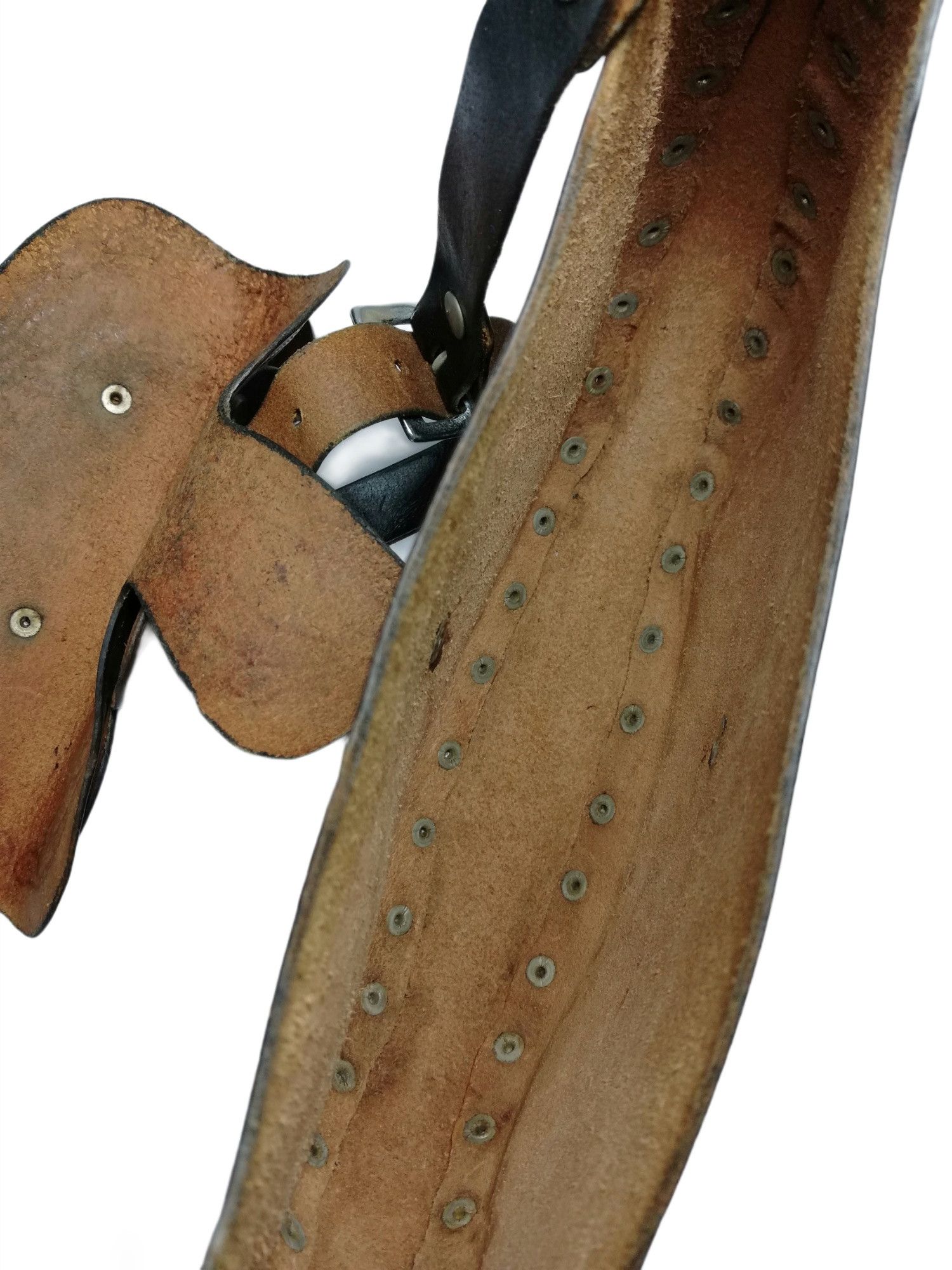 Genuine Leather × Handmade × Vintage 🔥Bag Leather Horse Saddle Purse Feather Three Belt Pack Size ONE SIZE - 18 Thumbnail