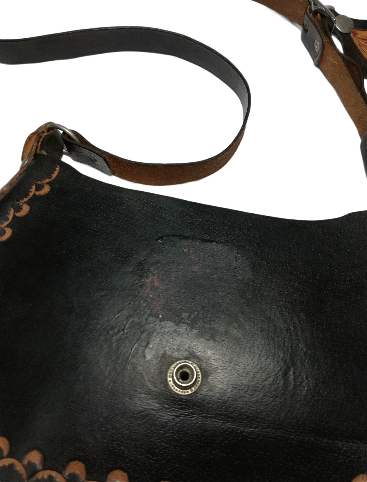 Genuine Leather × Handmade × Vintage 🔥Bag Leather Horse Saddle Purse Feather Three Belt Pack Size ONE SIZE - 9 Thumbnail