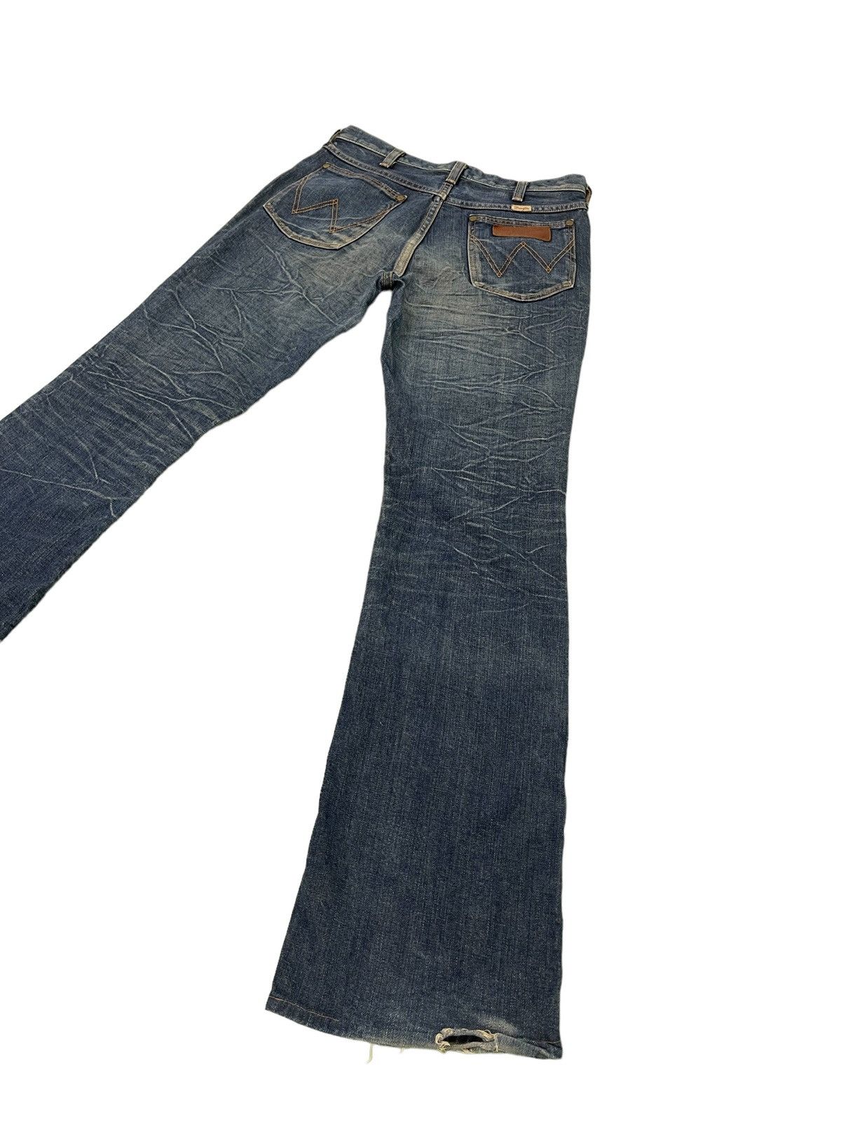 Japanese Brand Flare Jeans Wrangler Japan Acid Wash Boot Cut Denim 2🟦2 Size US 30 / EU 46 - 13 Thumbnail