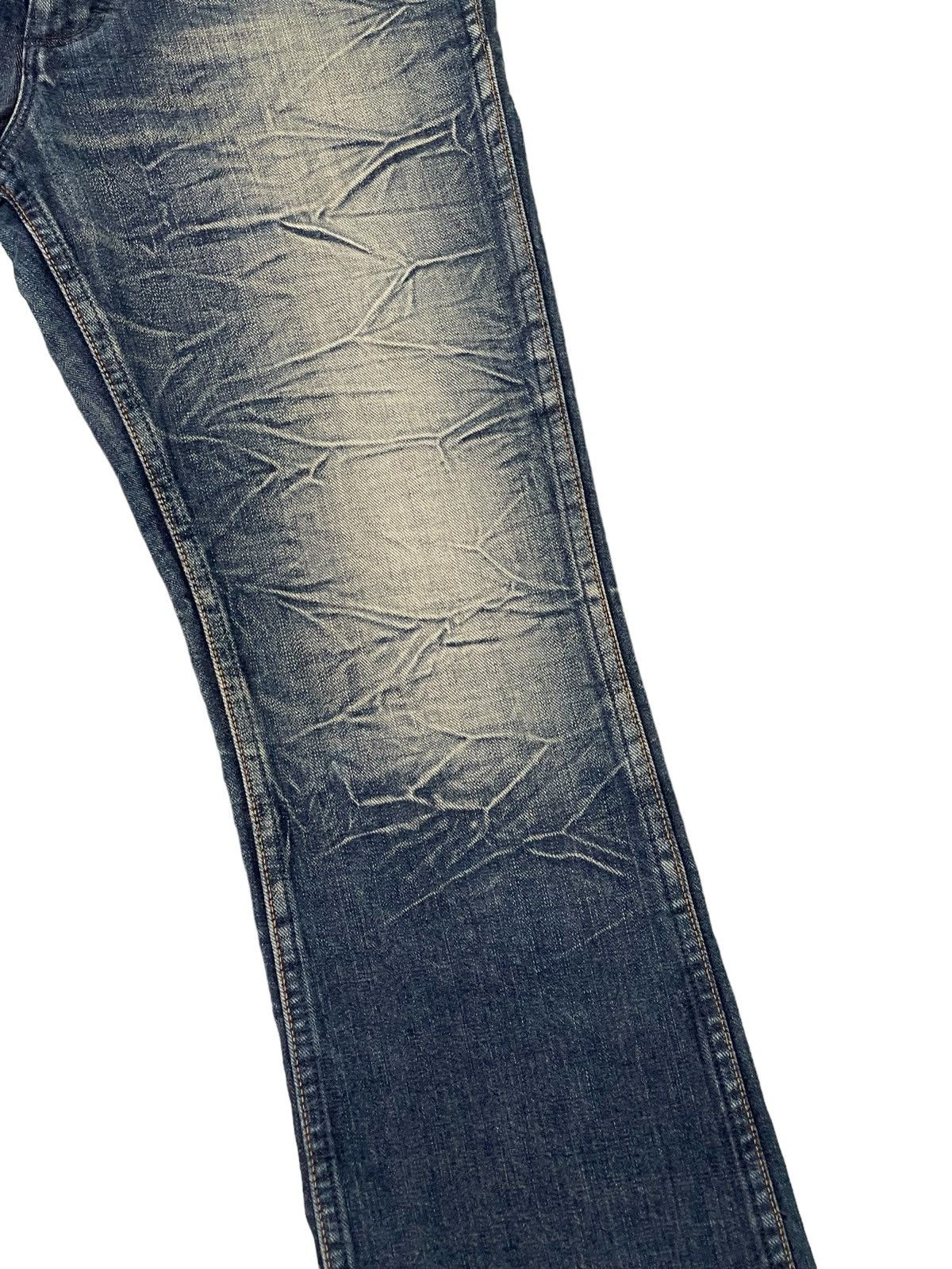 Japanese Brand Flare Jeans Wrangler Japan Acid Wash Boot Cut Denim 2🟦2 Size US 30 / EU 46 - 6 Thumbnail