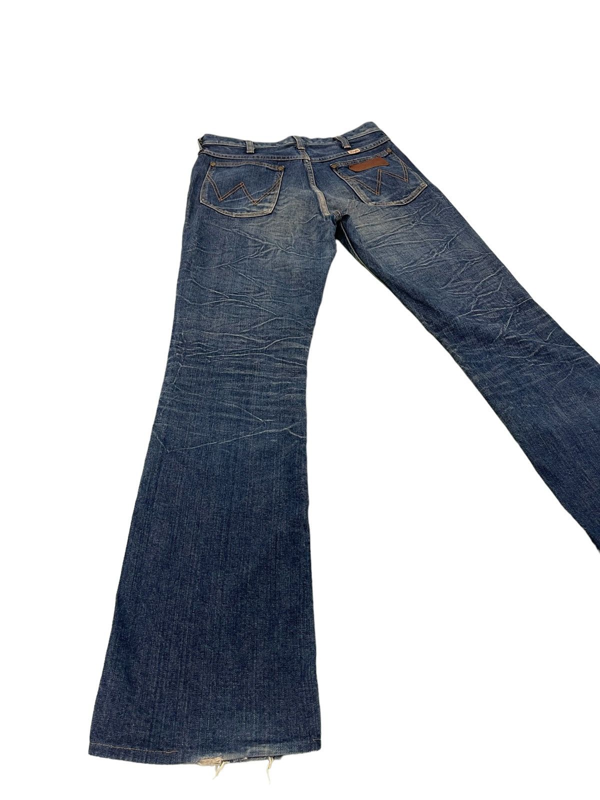 Japanese Brand Flare Jeans Wrangler Japan Acid Wash Boot Cut Denim 2🟦2 Size US 30 / EU 46 - 12 Thumbnail