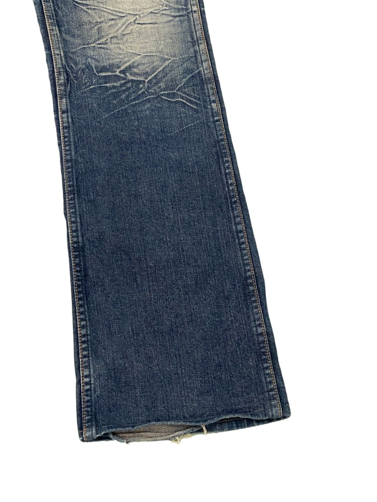 Japanese Brand Flare Jeans Wrangler Japan Acid Wash Boot Cut Denim 2🟦2 Size US 30 / EU 46 - 4 Thumbnail