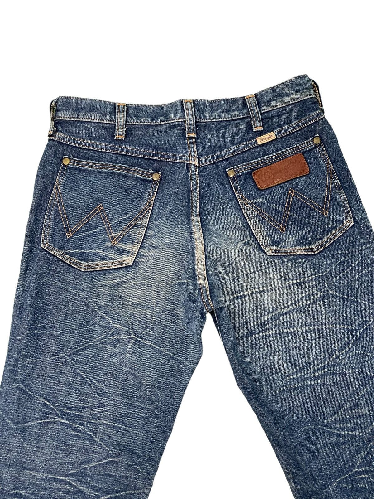 Japanese Brand Flare Jeans Wrangler Japan Acid Wash Boot Cut Denim 2🟦2 Size US 30 / EU 46 - 18 Thumbnail