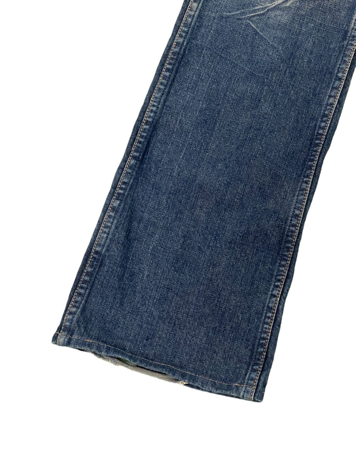 Japanese Brand Flare Jeans Wrangler Japan Acid Wash Boot Cut Denim 2🟦2 Size US 30 / EU 46 - 5 Thumbnail