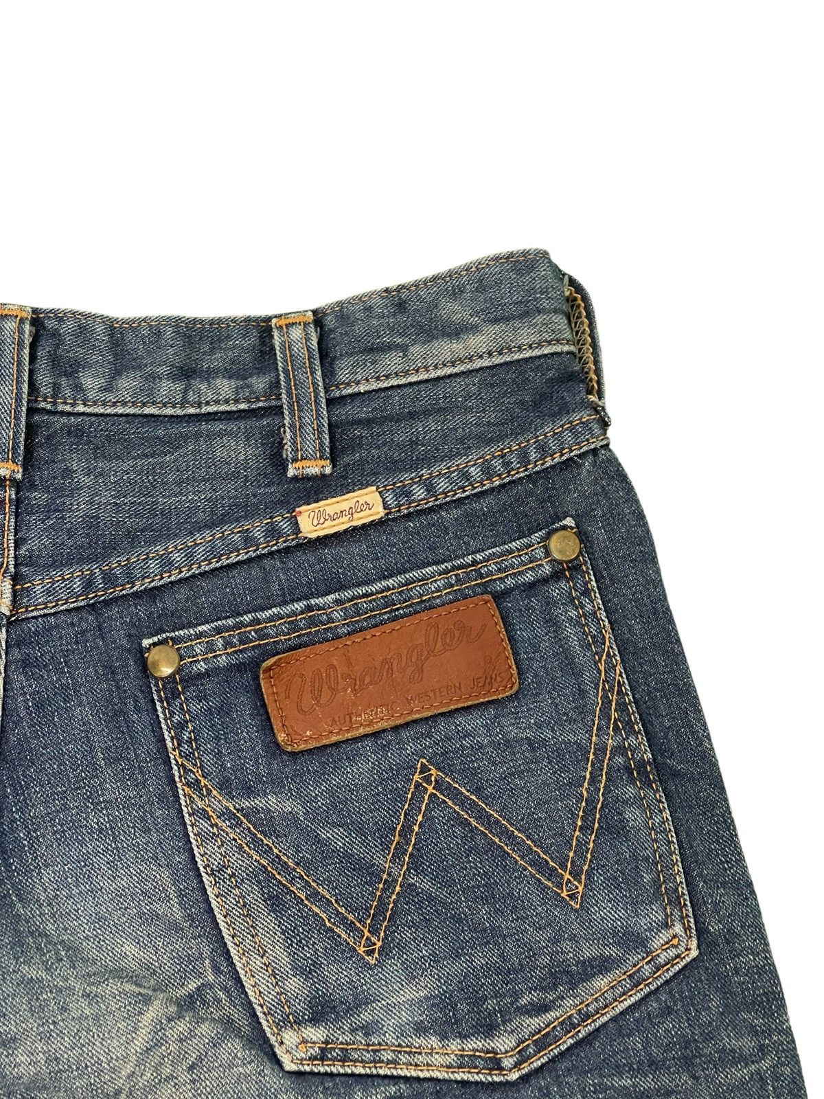 Japanese Brand Flare Jeans Wrangler Japan Acid Wash Boot Cut Denim 2🟦2 Size US 30 / EU 46 - 19 Thumbnail