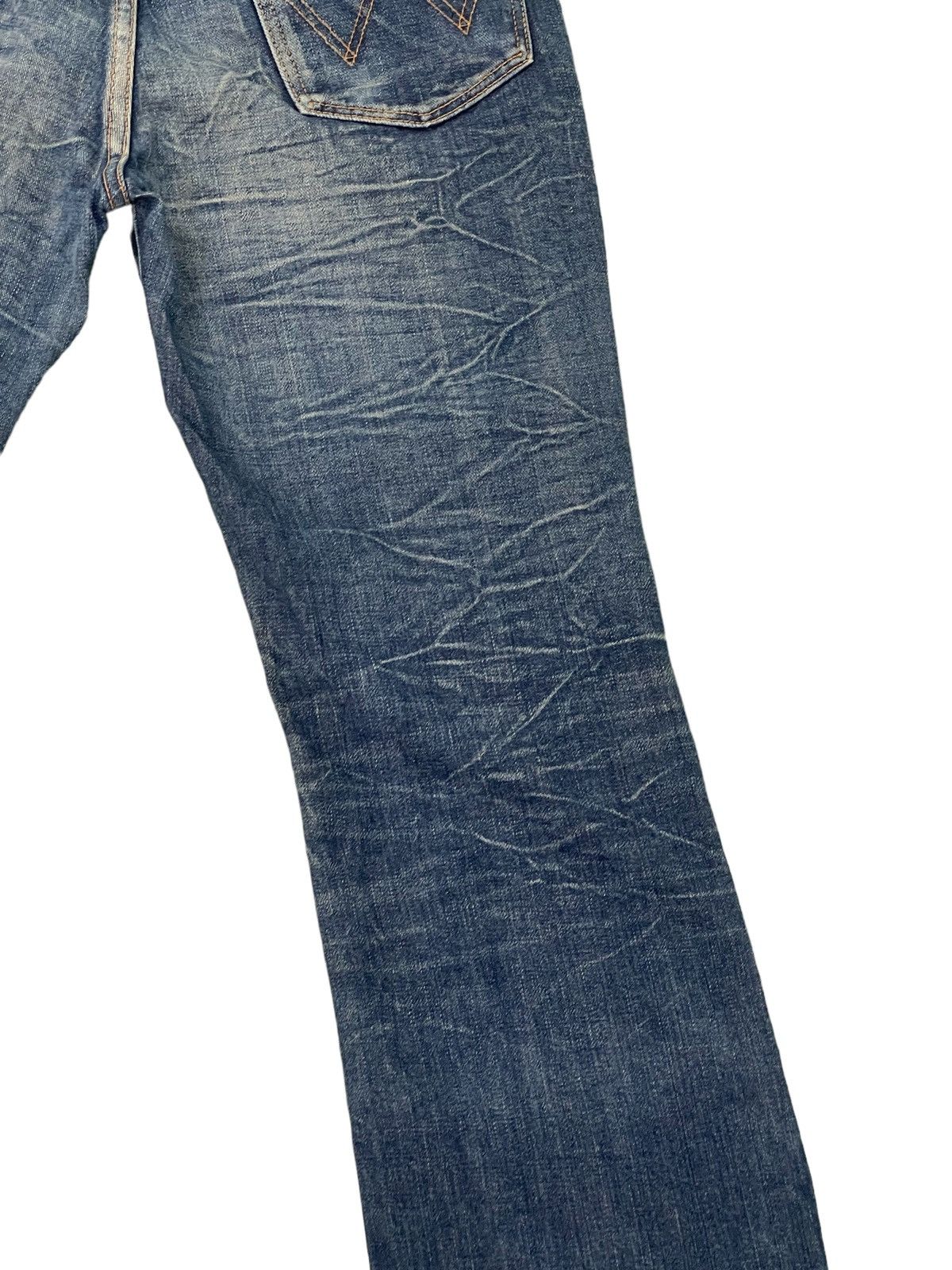 Japanese Brand Flare Jeans Wrangler Japan Acid Wash Boot Cut Denim 2🟦2 Size US 30 / EU 46 - 16 Thumbnail