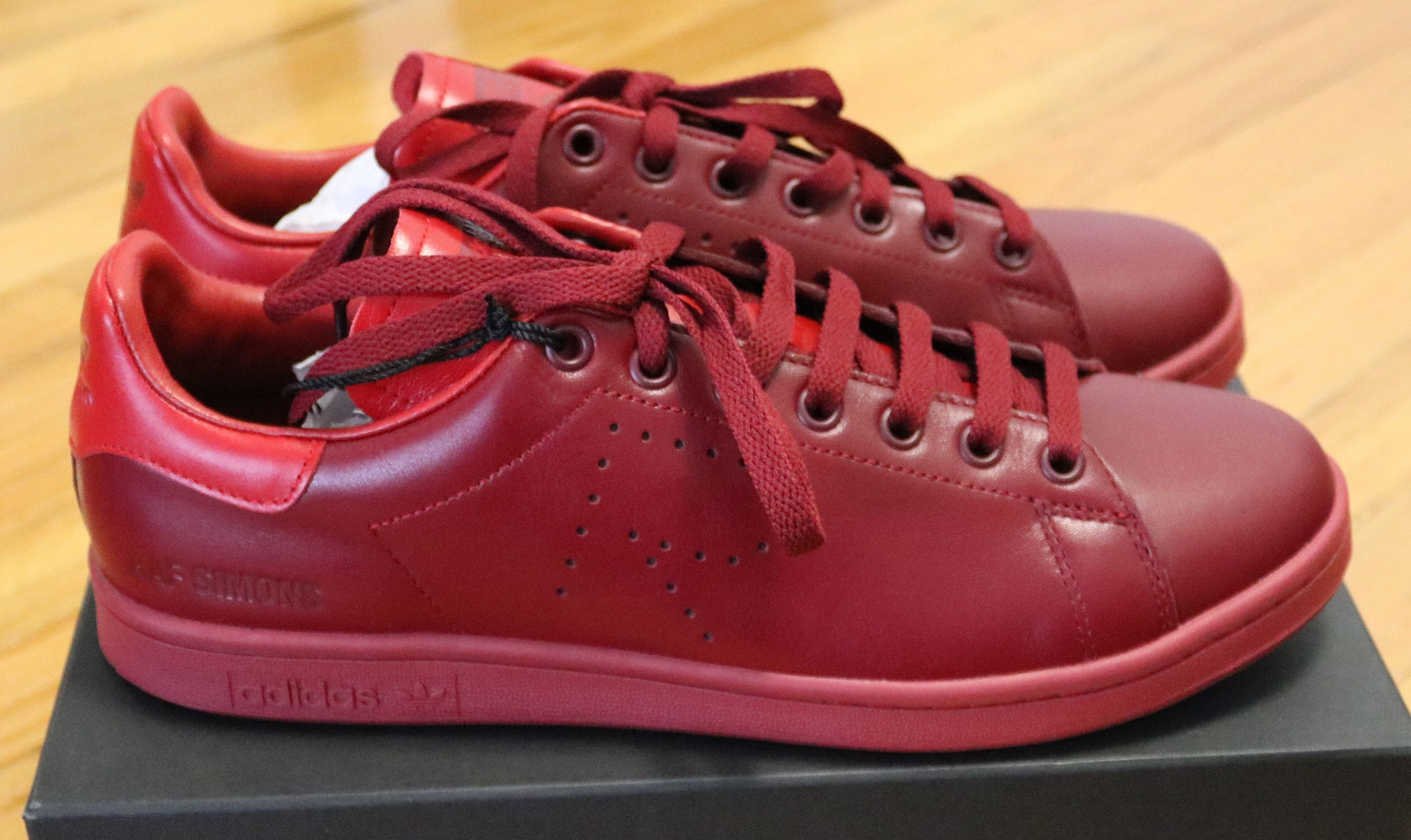 Adidas × Raf Simons Raf Simons x Adidas Stan Smith Burgundy Sneakers Size US 8.5 / EU 41-42 - 2 Thumbnail