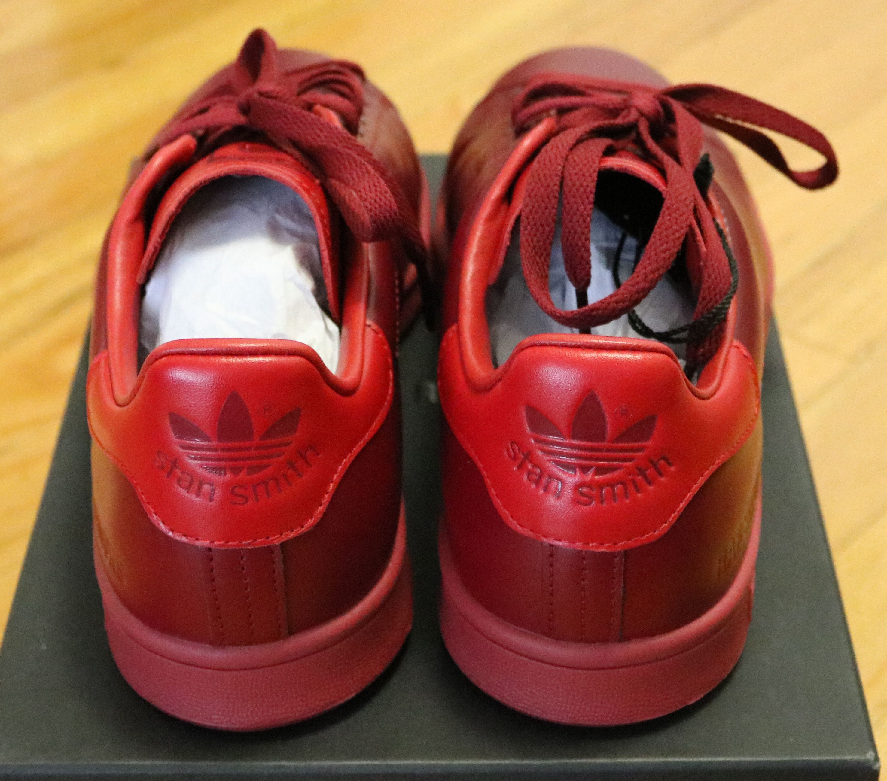 Adidas × Raf Simons Raf Simons x Adidas Stan Smith Burgundy Sneakers Size US 8.5 / EU 41-42 - 3 Thumbnail