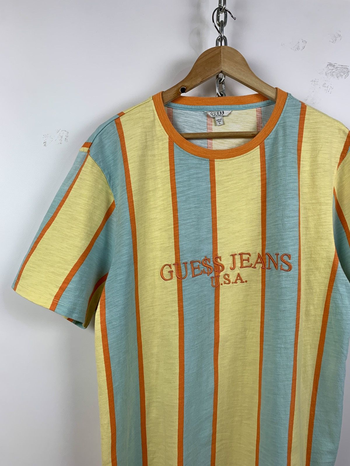 A$AP Rocky × Guess Guess x ASAP Rocky Vertical Striped T-Shirt Size US L / EU 52-54 / 3 - 4 Thumbnail