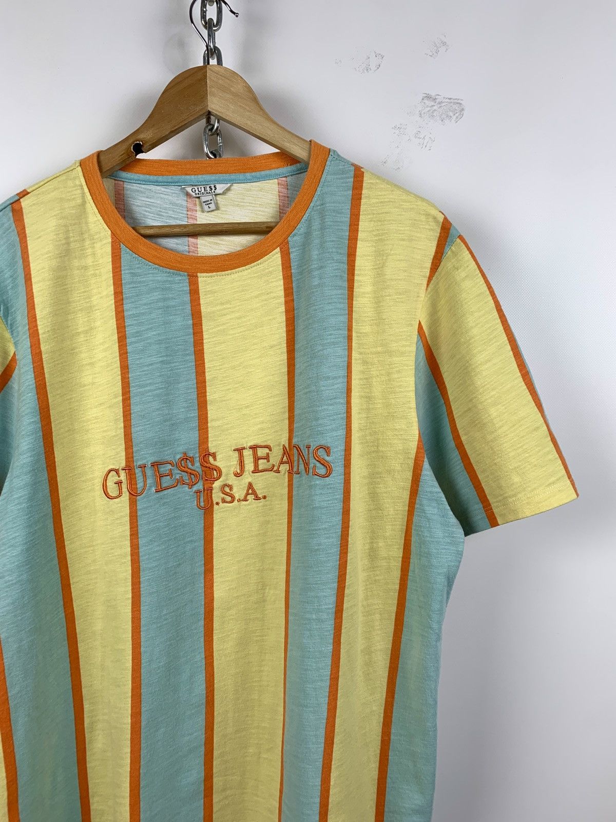 A$AP Rocky × Guess Guess x ASAP Rocky Vertical Striped T-Shirt Size US L / EU 52-54 / 3 - 5 Thumbnail
