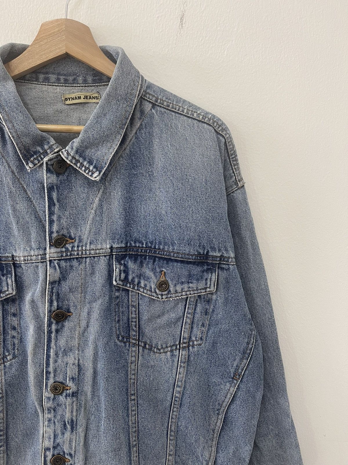 Japanese Brand × Vintage Vintage Dynam Blue Washed Trucker Denim Jacket Size US L / EU 52-54 / 3 - 3 Thumbnail