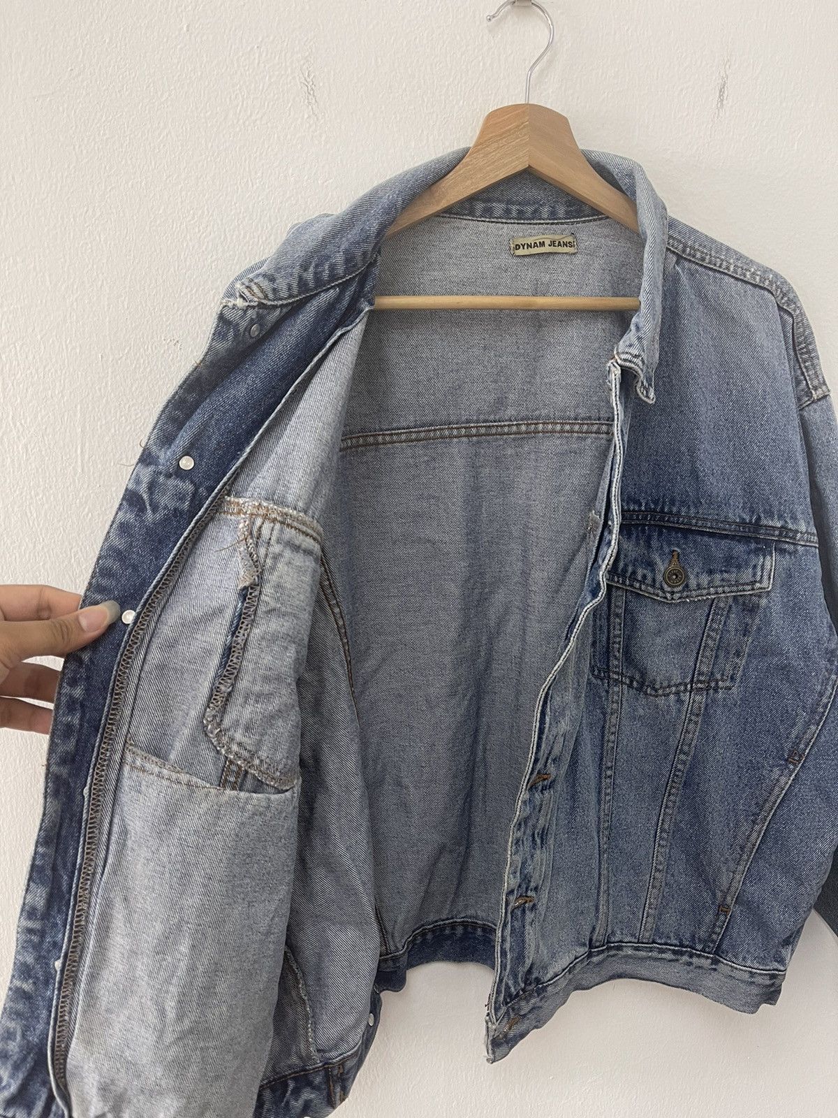 Japanese Brand × Vintage Vintage Dynam Blue Washed Trucker Denim Jacket Size US L / EU 52-54 / 3 - 6 Thumbnail