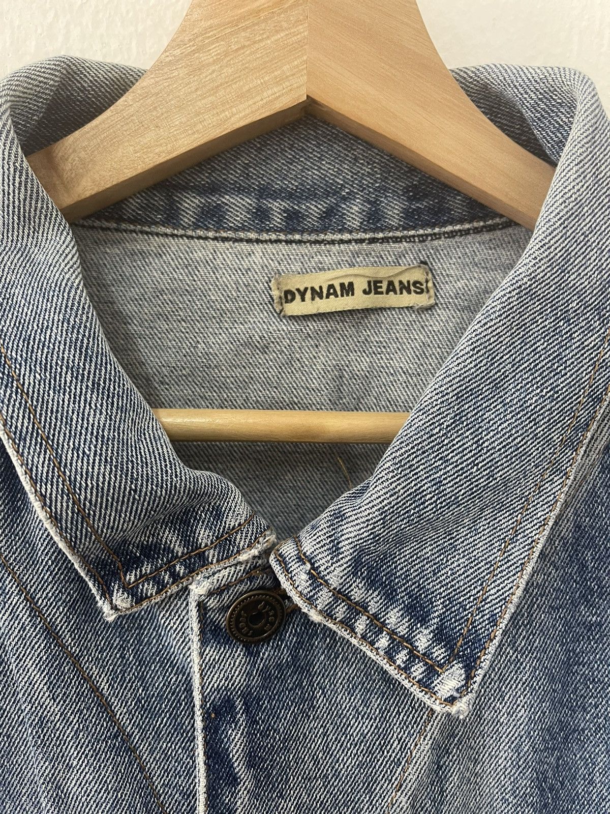 Japanese Brand × Vintage Vintage Dynam Blue Washed Trucker Denim Jacket Size US L / EU 52-54 / 3 - 8 Thumbnail