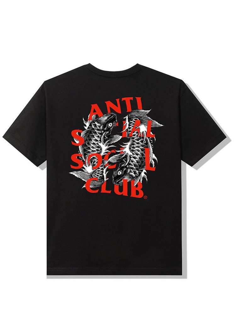 image of Anti Social Social Club x Members Only Ds Member Exclusive Red Assc Omakase Black Tee Bape Supreme 