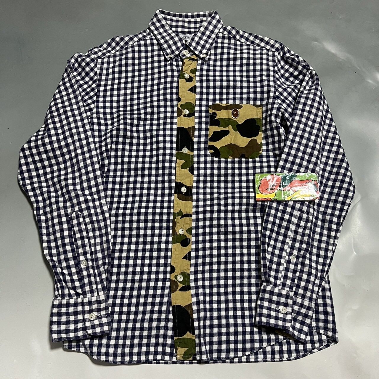 Bape BAPE APE long sleeve shirts check 1st Camo Size US M / EU 48-50 / 2 - 1 Thumbnail