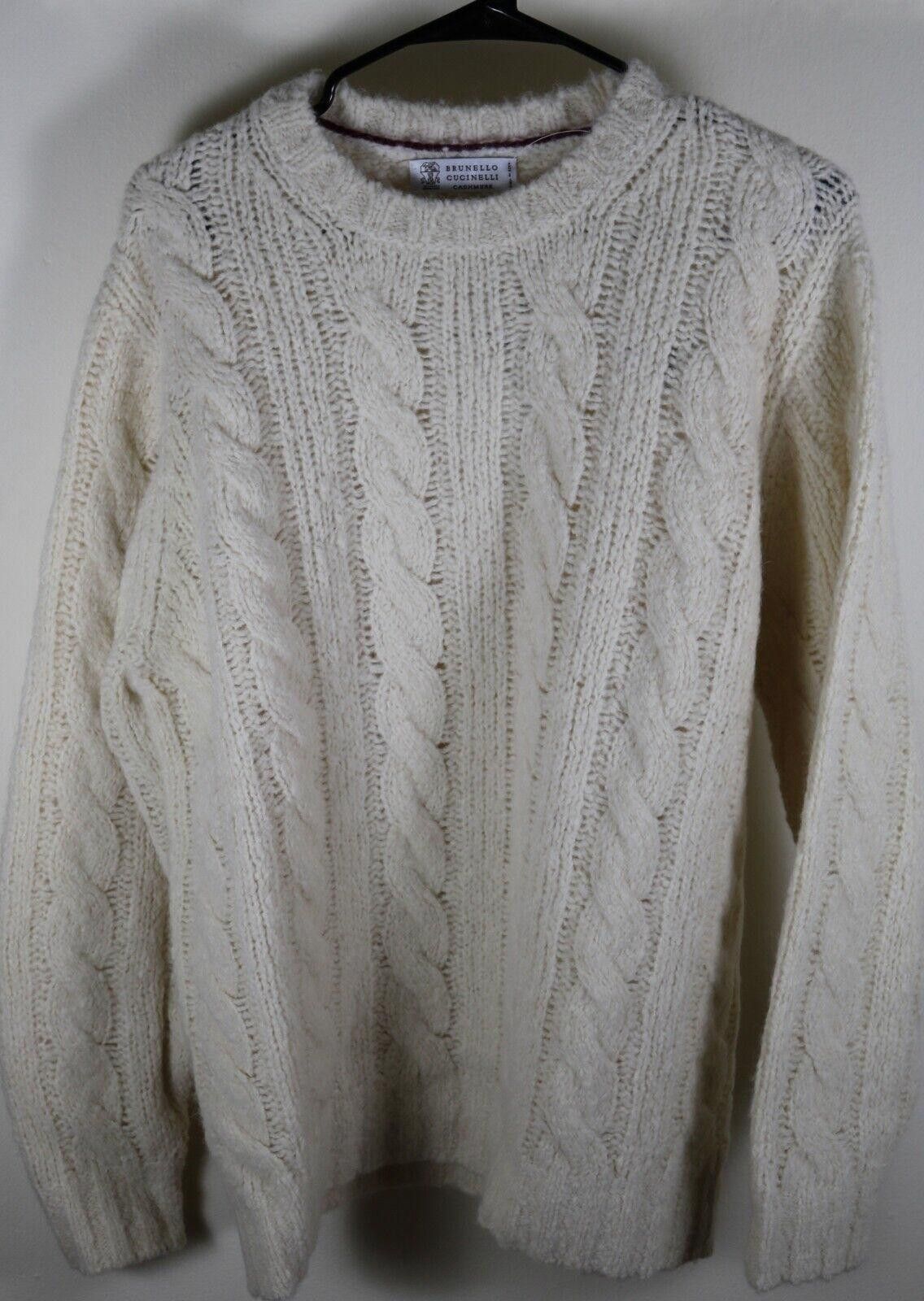 Brunello Cucinelli Brunello Cucinelli Alpaca Cashmere Cable Knit Sweater 50 Size US L / EU 52-54 / 3 - 1 Thumbnail