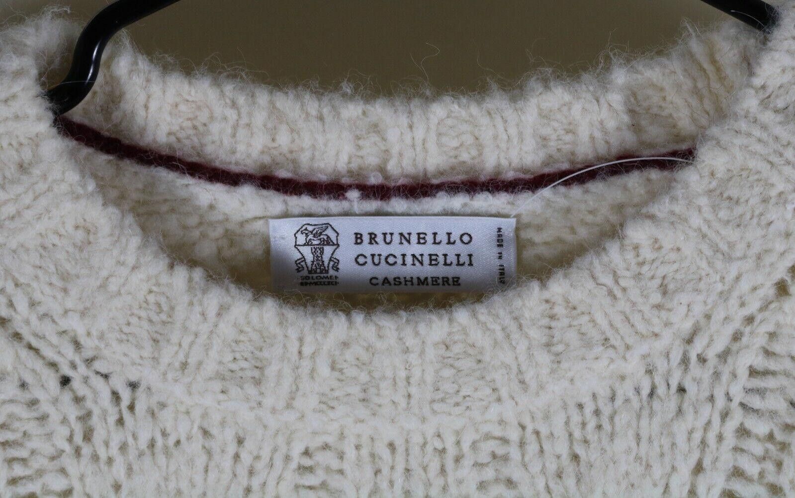 Brunello Cucinelli Brunello Cucinelli Alpaca Cashmere Cable Knit Sweater 50 Size US L / EU 52-54 / 3 - 3 Thumbnail