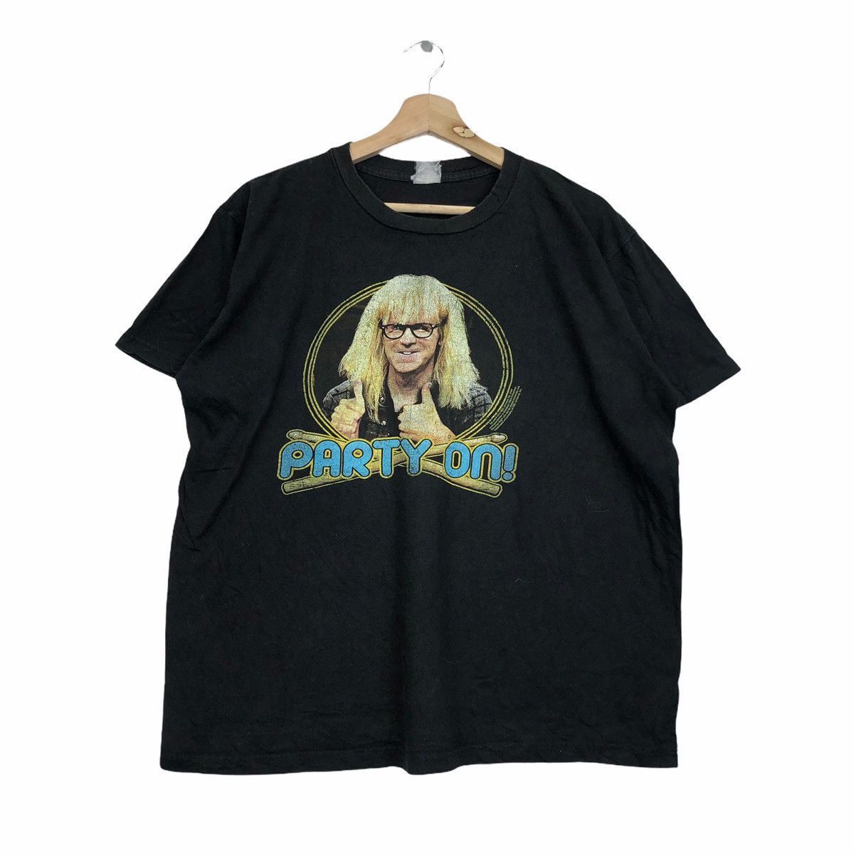 Vtg WAYNE WORLD TV Party On Excellent T-Shirts