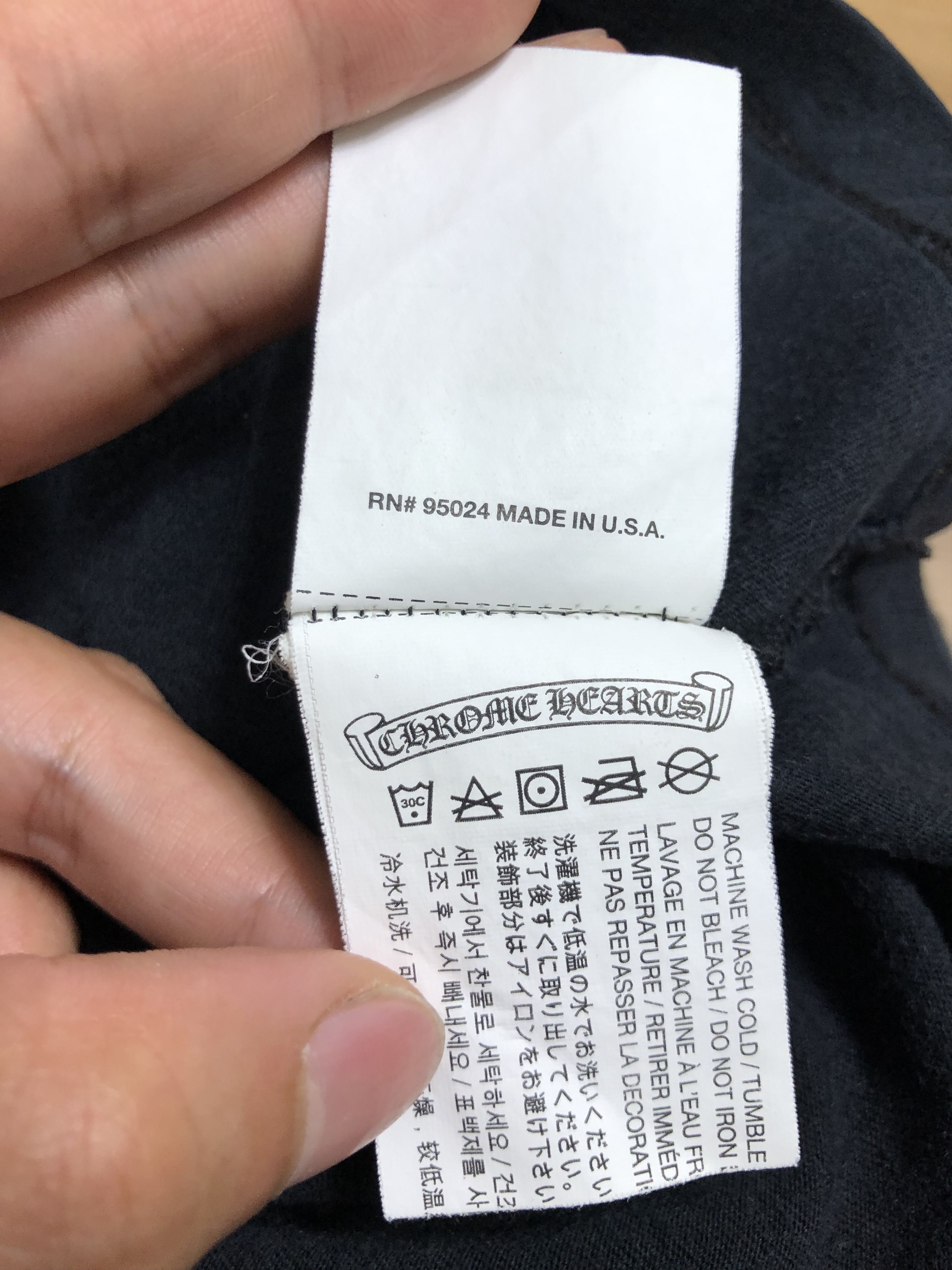 Chrome Hearts CH BIG LOGO SINGLE POCKET T Size US S / EU 44-46 / 1 - 12 Thumbnail