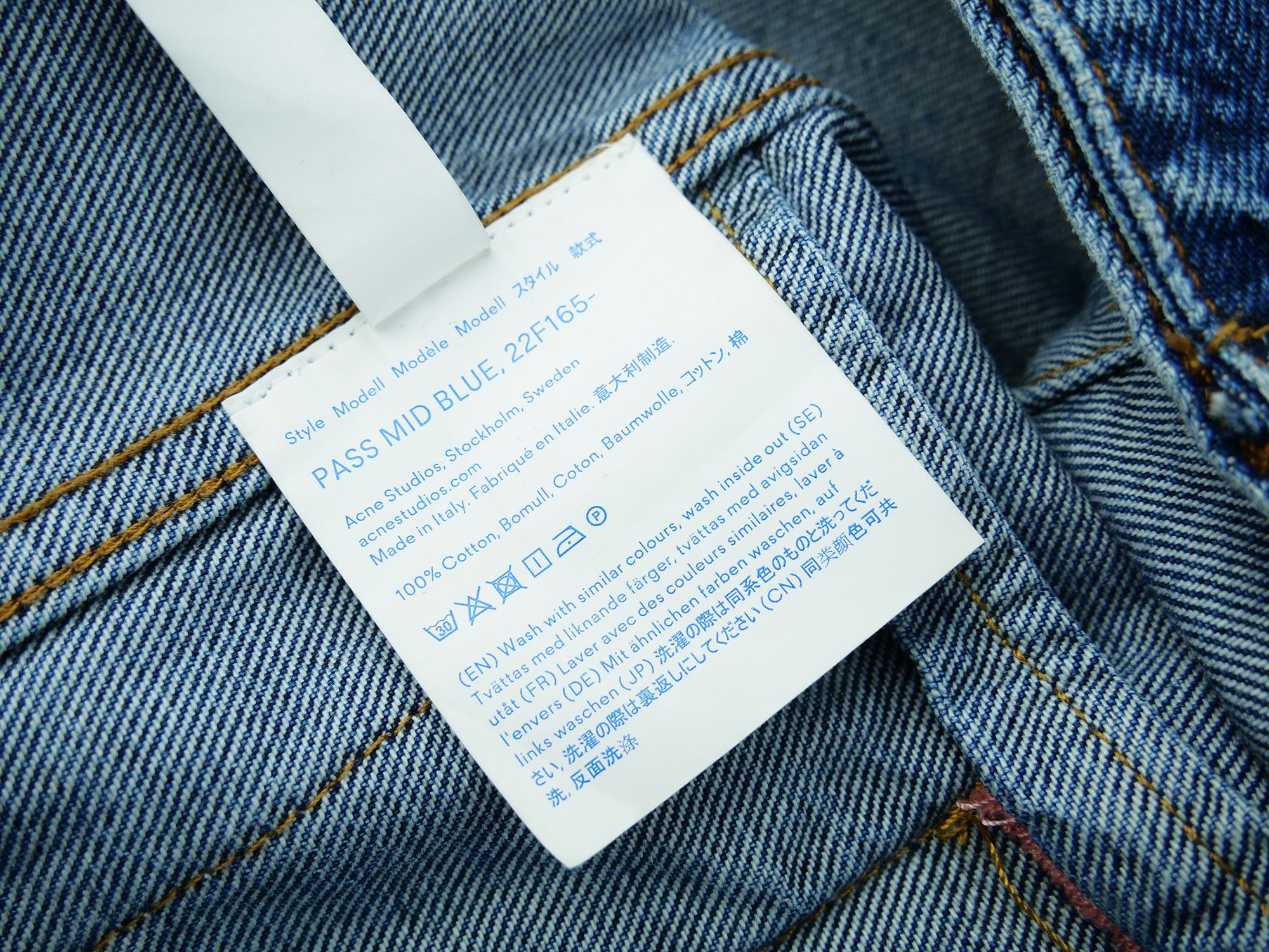 Acne Studios Acne Studios Pass Mid Blue denim jacket Size US M / EU 48-50 / 2 - 8 Thumbnail