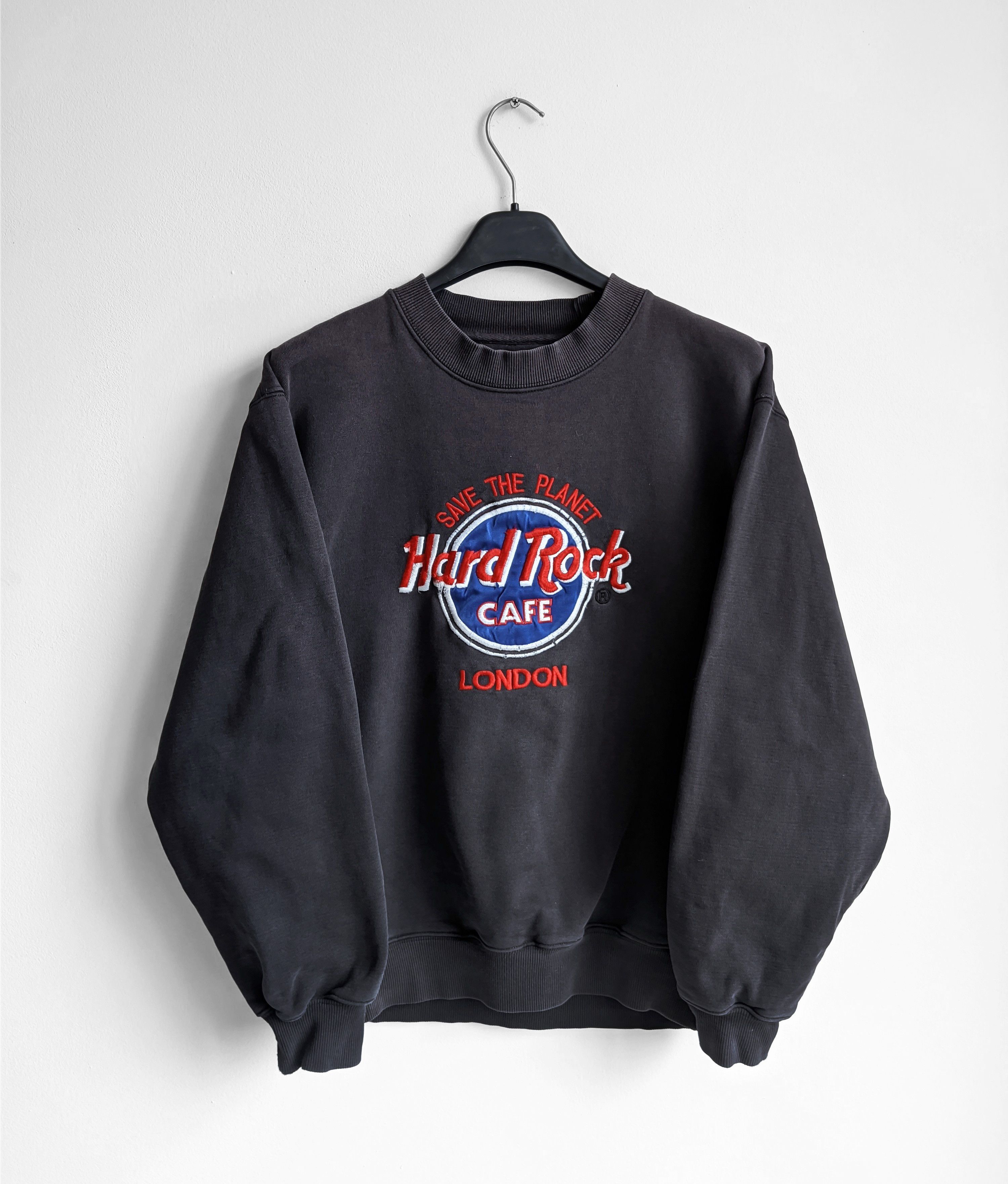 Hard Rock Cafe 90s Hard Rock Cafe london sweathsirt big logo crew neck Size US S / EU 44-46 / 1 - 1 Thumbnail