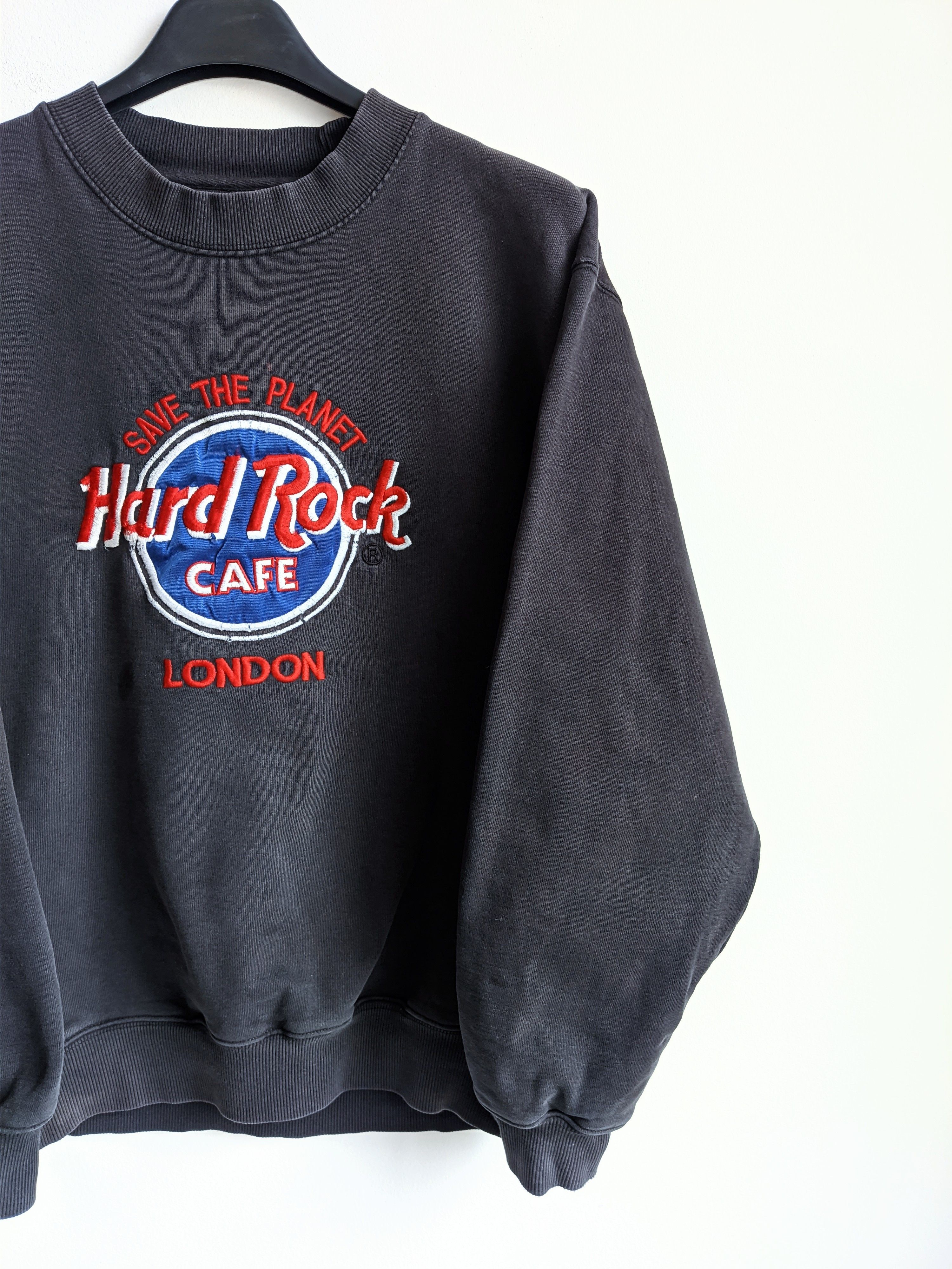 Hard Rock Cafe 90s Hard Rock Cafe london sweathsirt big logo crew neck Size US S / EU 44-46 / 1 - 5 Thumbnail