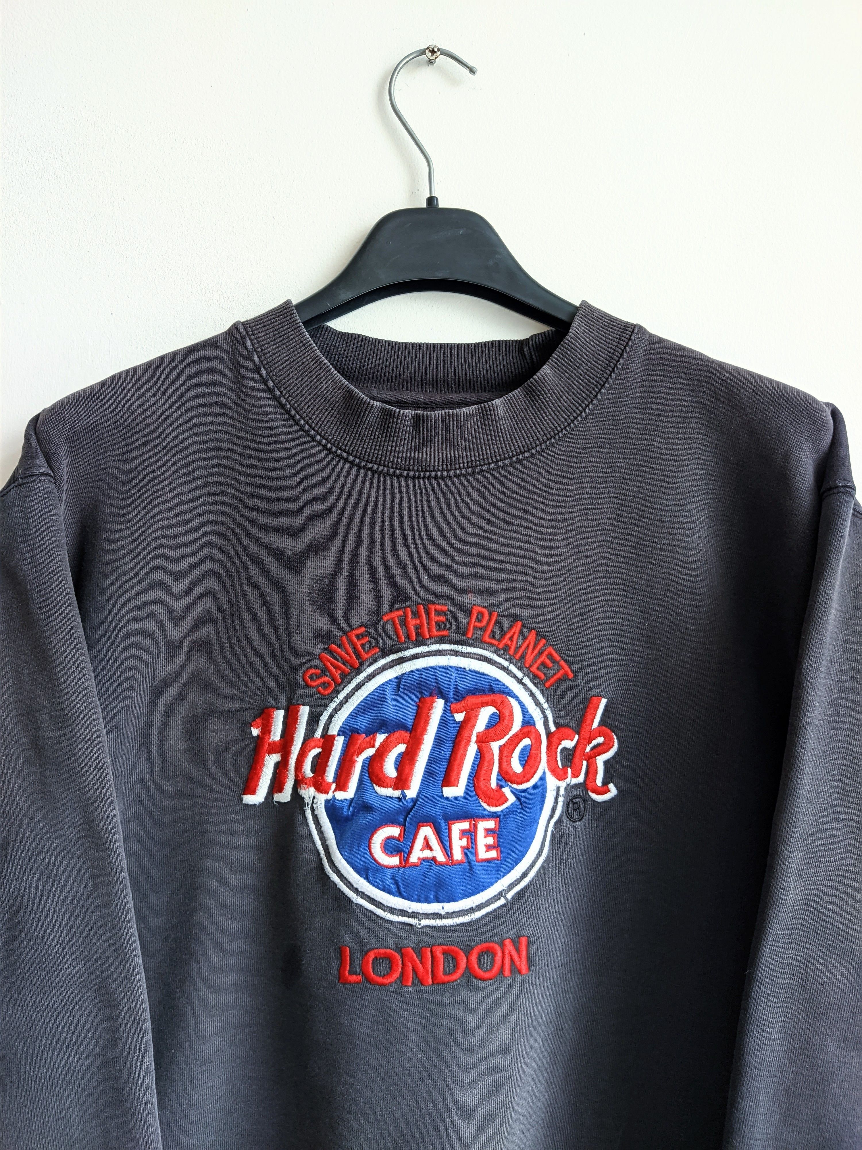 Hard Rock Cafe 90s Hard Rock Cafe london sweathsirt big logo crew neck Size US S / EU 44-46 / 1 - 2 Thumbnail