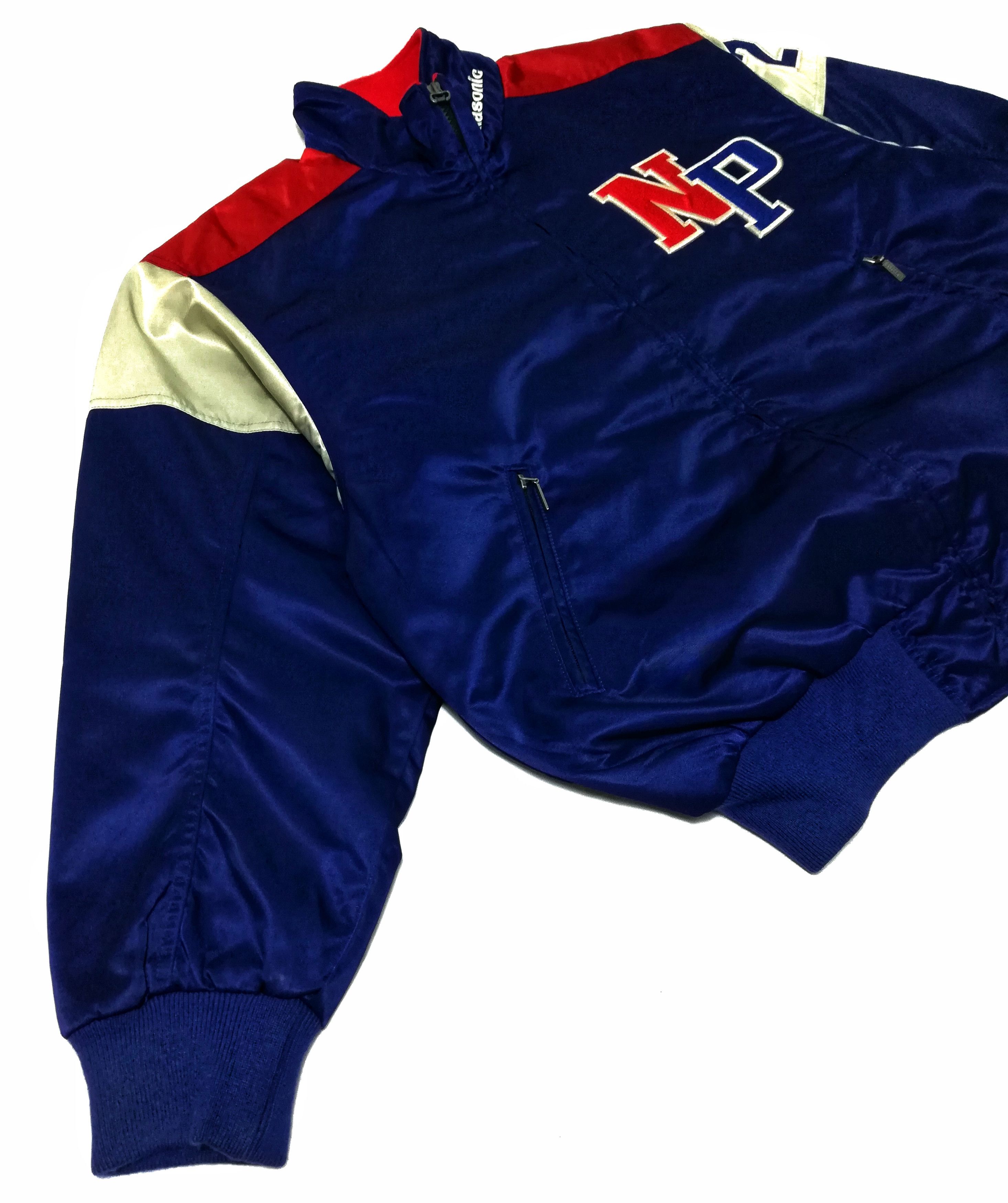 Descente × Japanese Brand 🔥Vintage Panasonic NP 21 Bomber Zipper Jacket Nylon🔥 Size US L / EU 52-54 / 3 - 3 Thumbnail