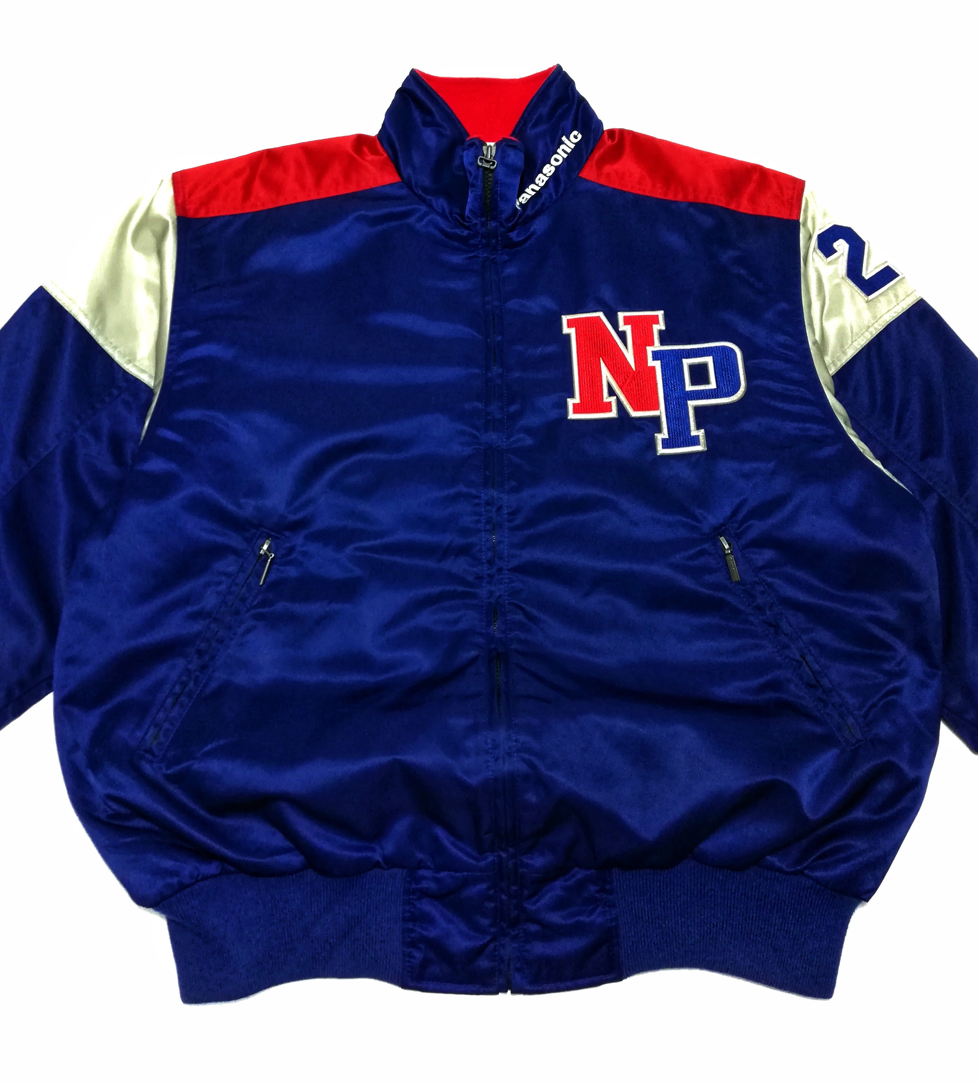 Descente × Japanese Brand 🔥Vintage Panasonic NP 21 Bomber Zipper Jacket Nylon🔥 Size US L / EU 52-54 / 3 - 2 Thumbnail
