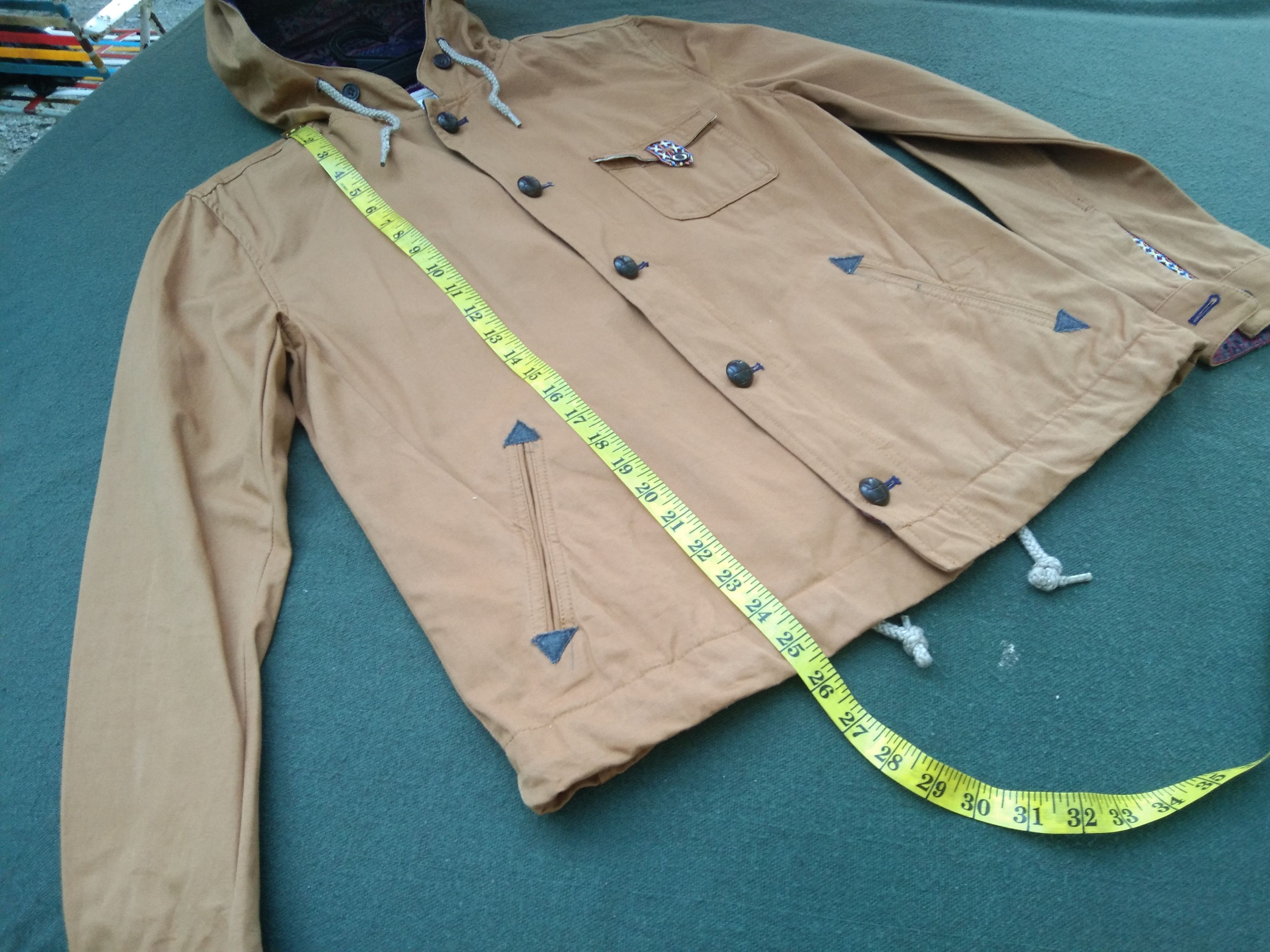 Japanese Brand GLENMIST MEN'S KHAKI JACKET WITH HOOD Size US S / EU 44-46 / 1 - 14 Thumbnail