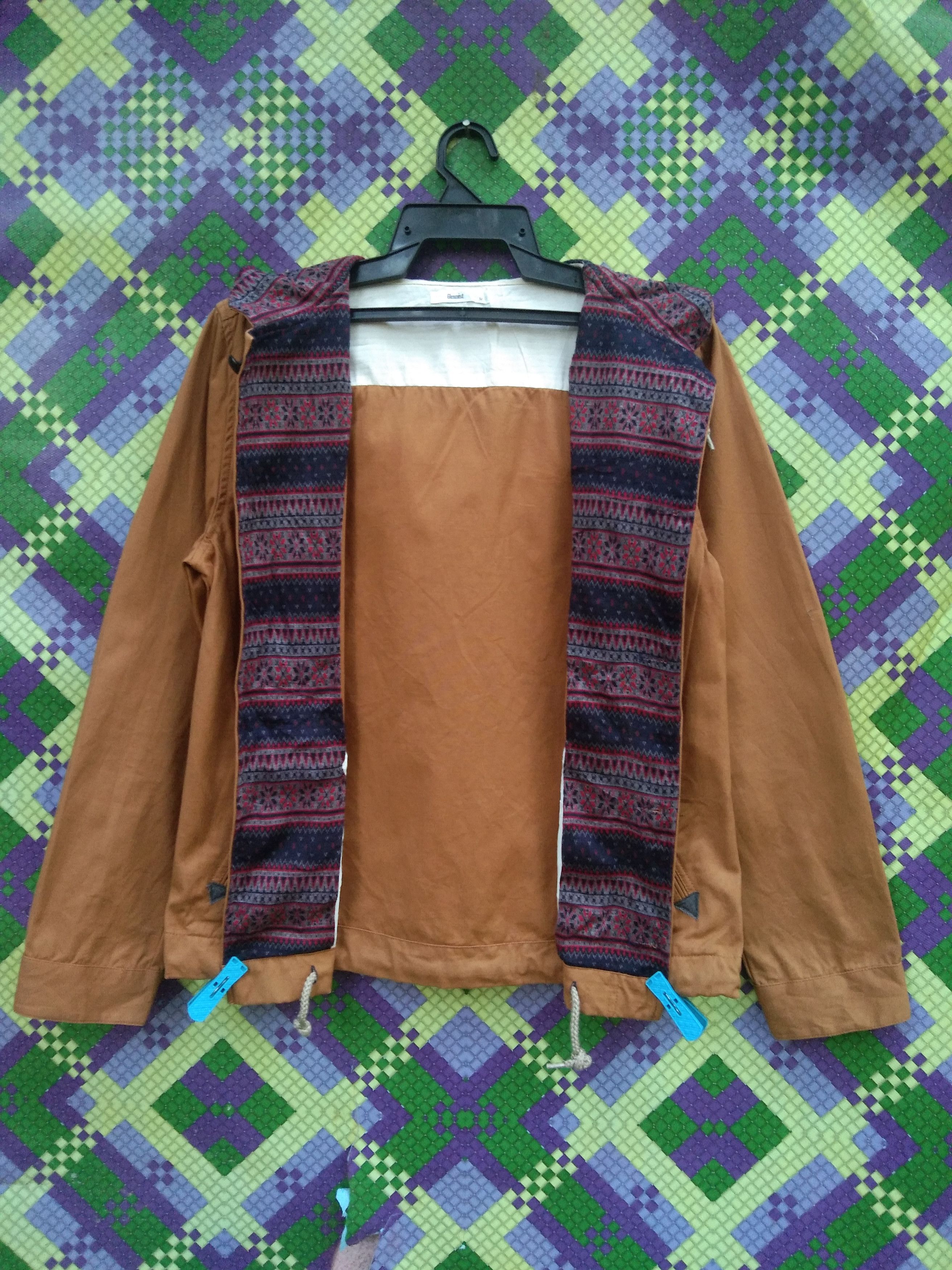 Japanese Brand GLENMIST MEN'S KHAKI JACKET WITH HOOD Size US S / EU 44-46 / 1 - 6 Thumbnail