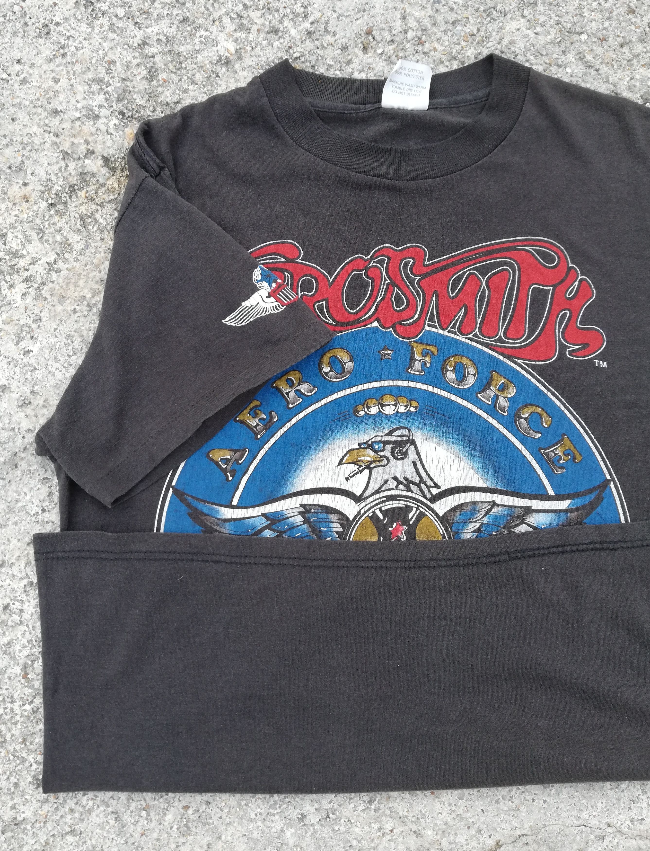 Aerosmith × Band Tees × Vintage 🔥Aerosmith Aero Force One Tour 1987 - 88 Tee Spring Ford🔥 Size US M / EU 48-50 / 2 - 6 Thumbnail