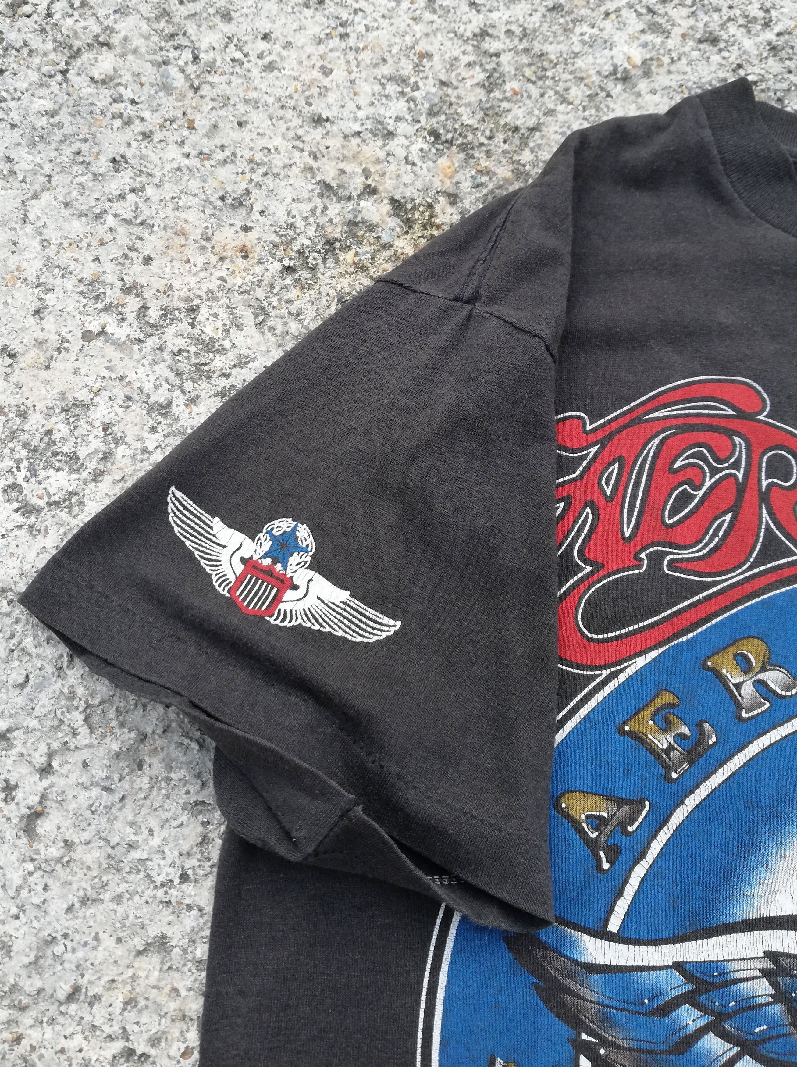 Aerosmith × Band Tees × Vintage 🔥Aerosmith Aero Force One Tour 1987 - 88 Tee Spring Ford🔥 Size US M / EU 48-50 / 2 - 7 Thumbnail