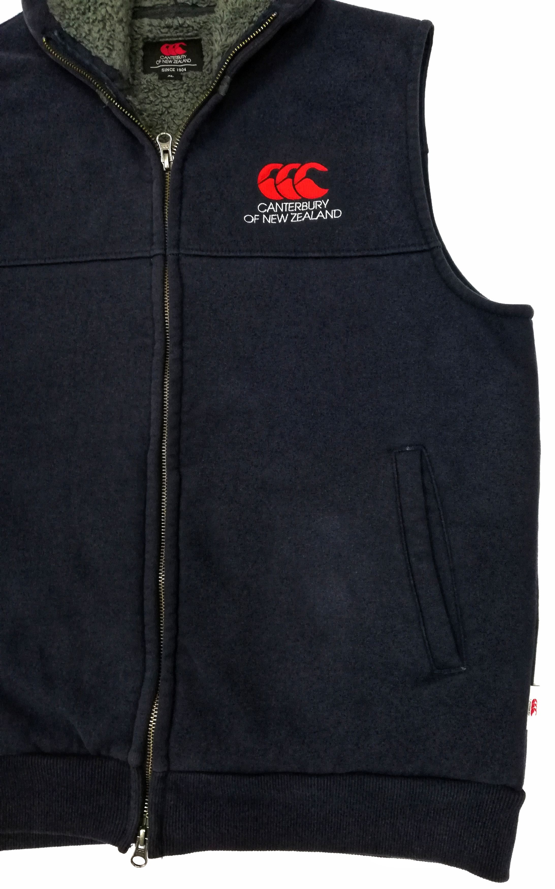 Canterbury of New Zealand 🔥Canterbury Blue Navy Sleeveless Hoodie Fleece Jacket🔥 Size US M / EU 48-50 / 2 - 3 Thumbnail