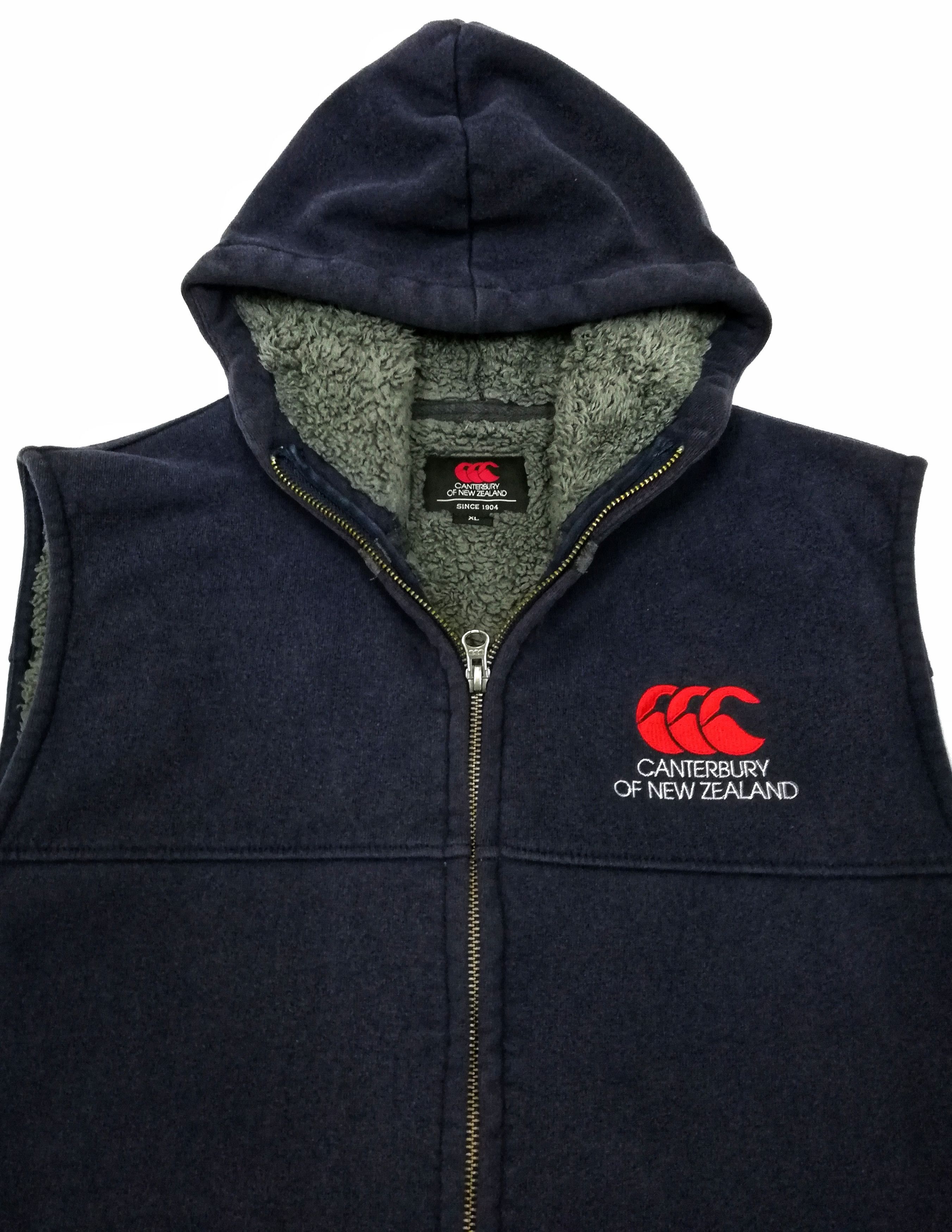 Canterbury of New Zealand 🔥Canterbury Blue Navy Sleeveless Hoodie Fleece Jacket🔥 Size US M / EU 48-50 / 2 - 5 Thumbnail