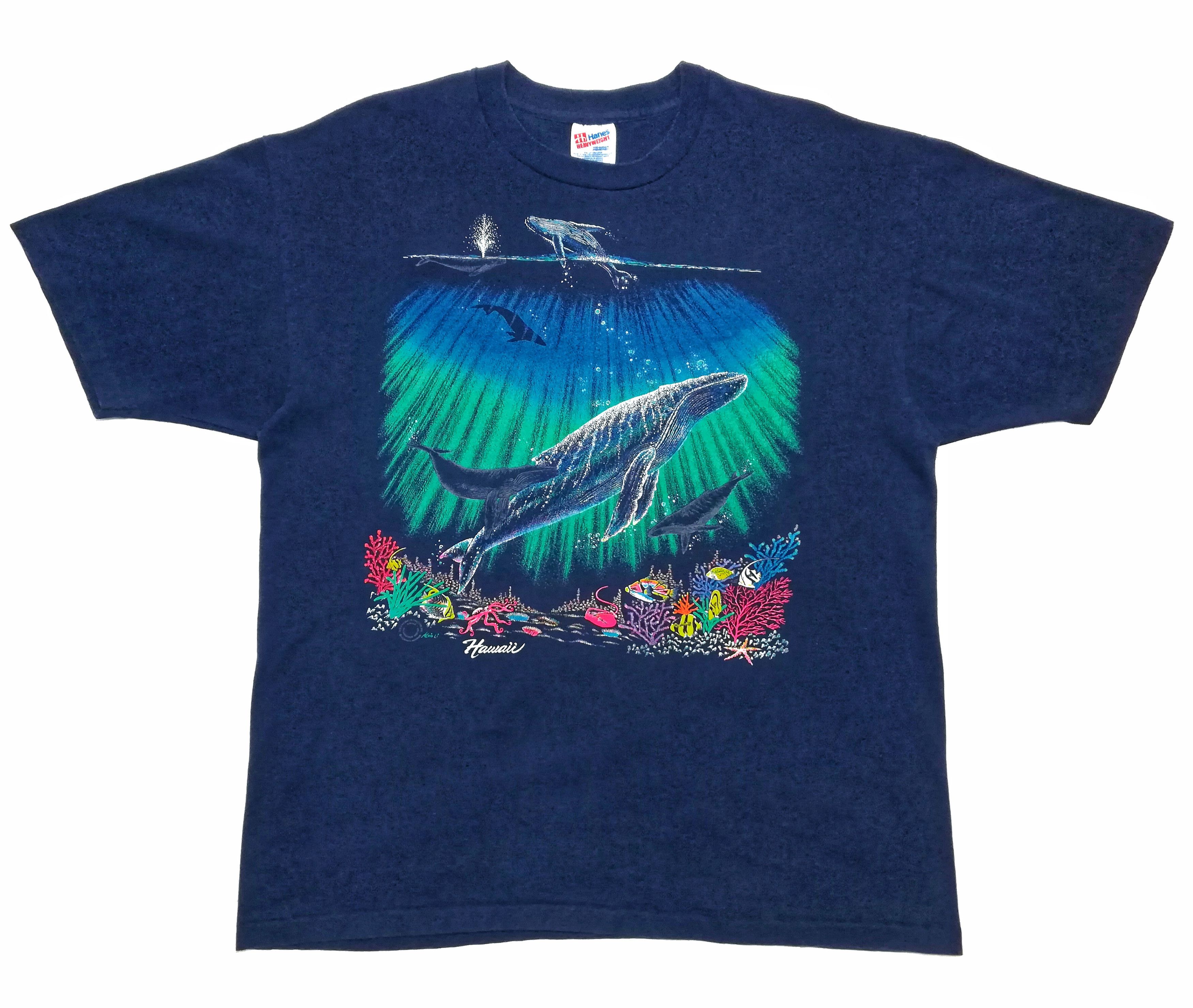 Other 🔥Vintage Hawaii Ocean Print T-shirt Cotton Made In USA🔥 Size US XL / EU 56 / 4 - 1 Thumbnail