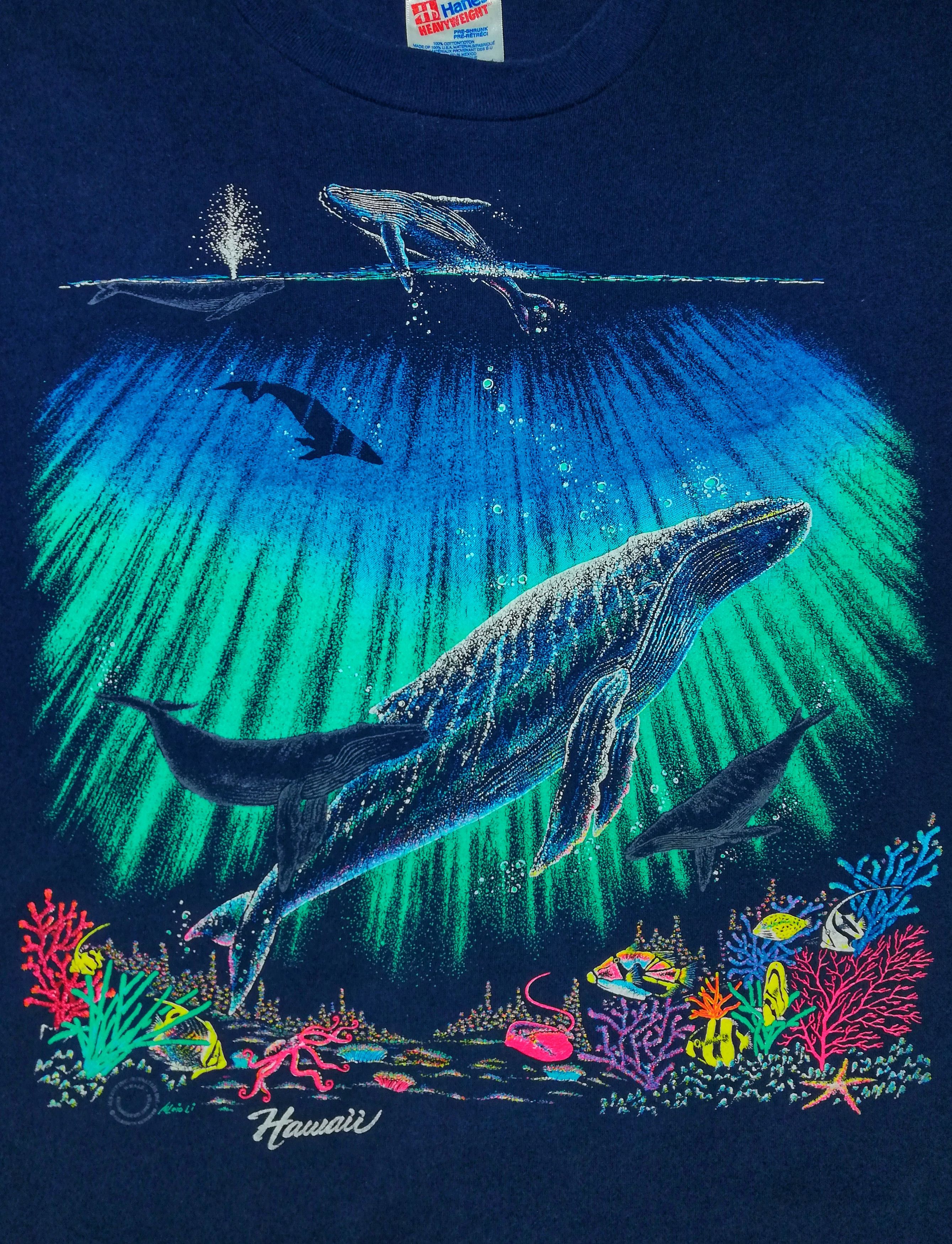 Other 🔥Vintage Hawaii Ocean Print T-shirt Cotton Made In USA🔥 Size US XL / EU 56 / 4 - 2 Thumbnail
