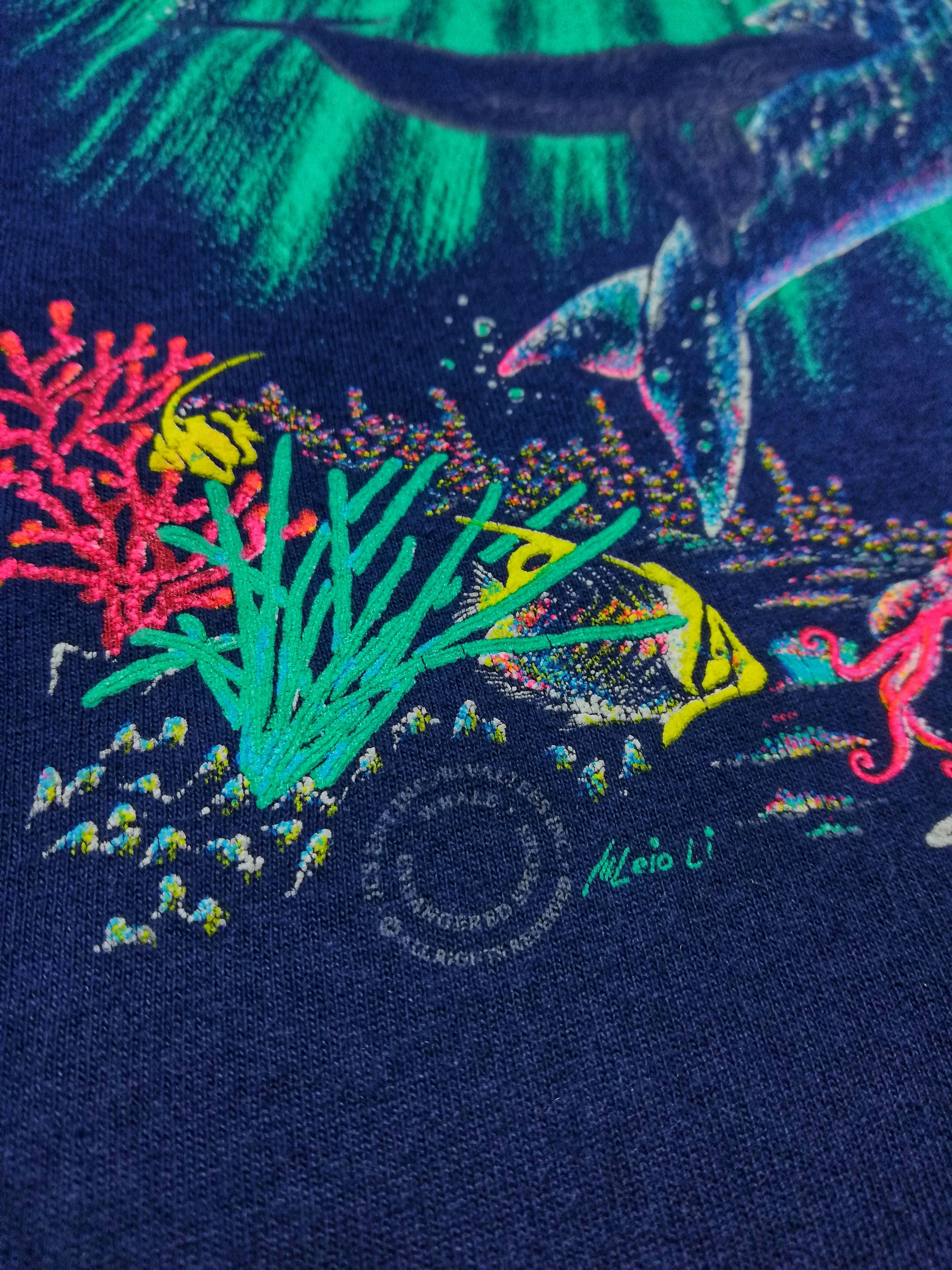 Other 🔥Vintage Hawaii Ocean Print T-shirt Cotton Made In USA🔥 Size US XL / EU 56 / 4 - 3 Thumbnail