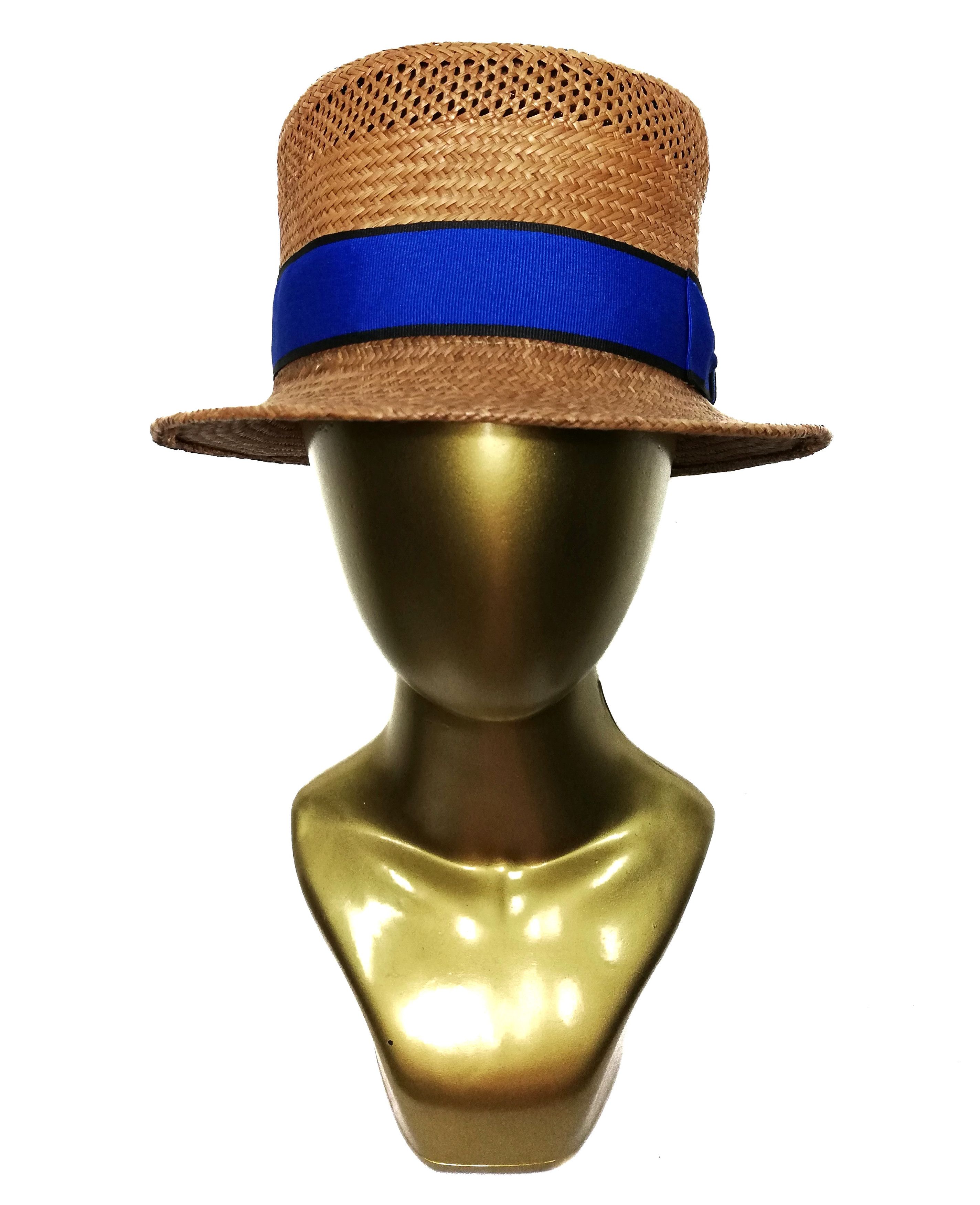 CA4LA 🔥SUMMER SALE Ca4la Straw Genuin Panama Bucket Hat🔥 Size ONE SIZE - 2 Thumbnail