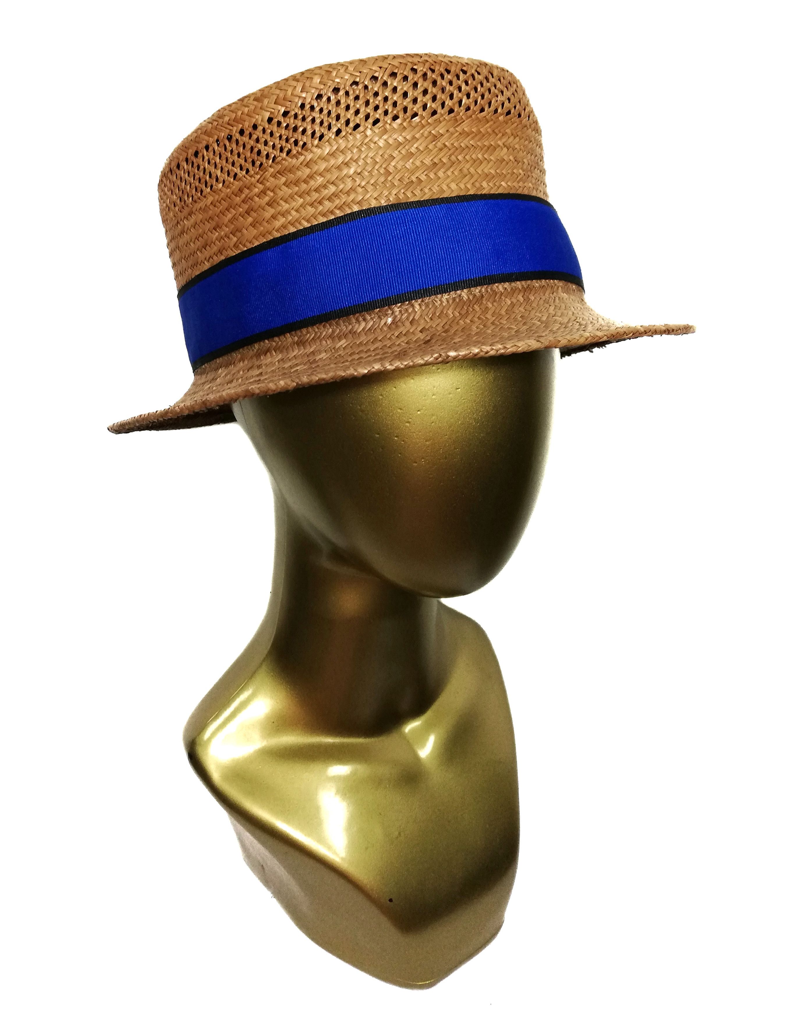 CA4LA 🔥SUMMER SALE Ca4la Straw Genuin Panama Bucket Hat🔥 Size ONE SIZE - 3 Thumbnail